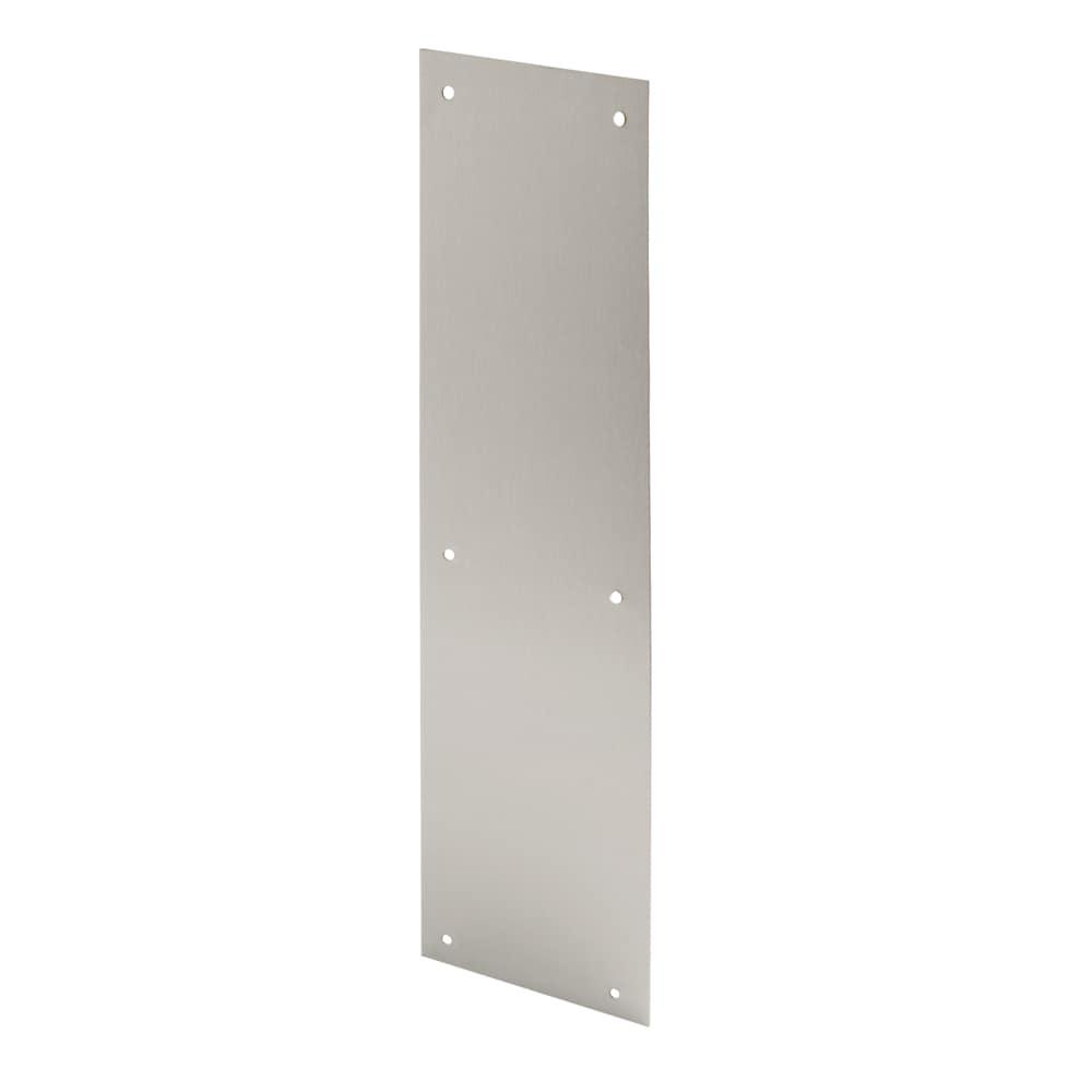Prime-Line Door Push Plate, 4 in. x 16 in., Stainless (Single Pack)