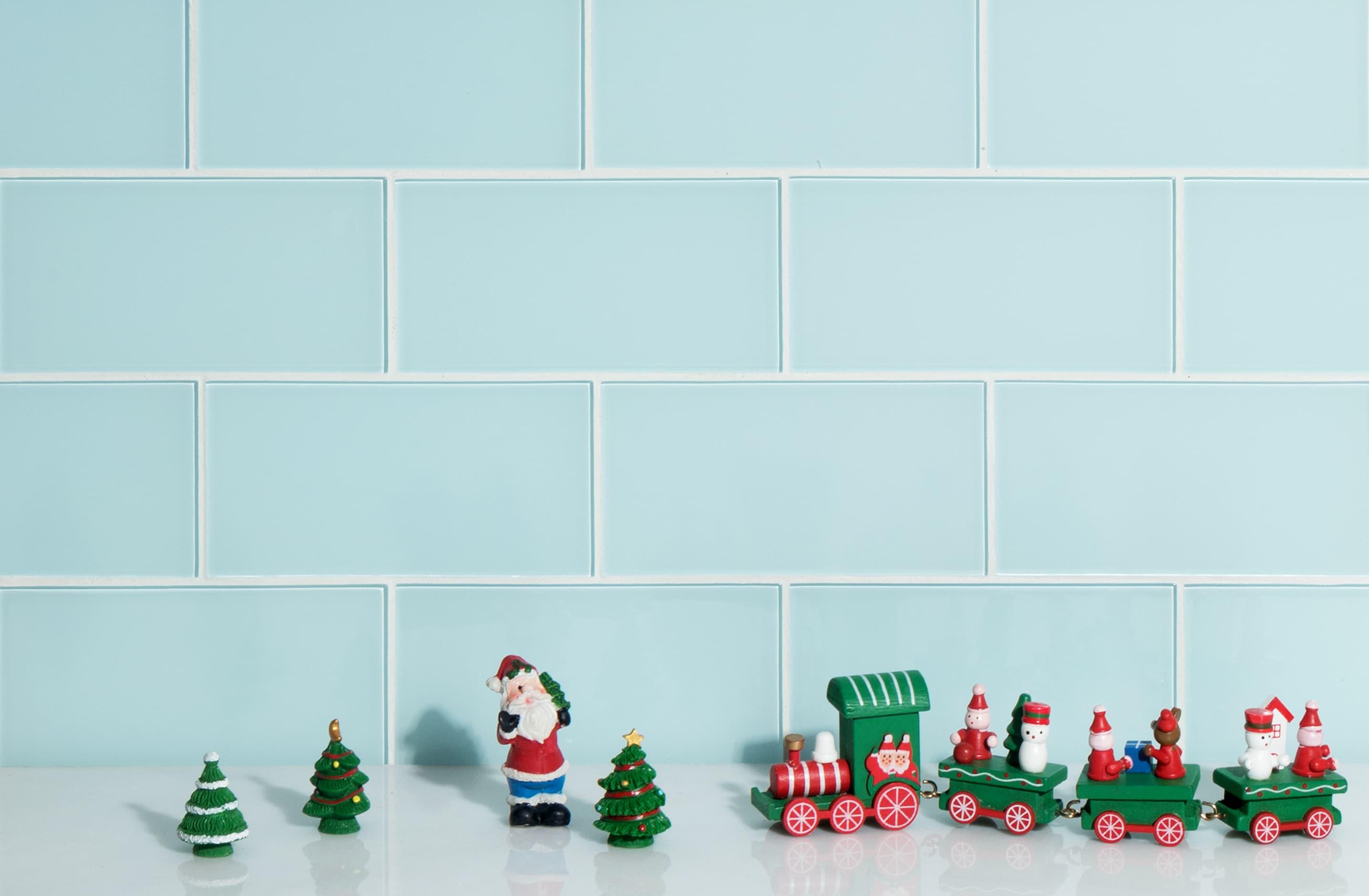 3'' W x 6'' L Glass Peel and Stick Subway Tile