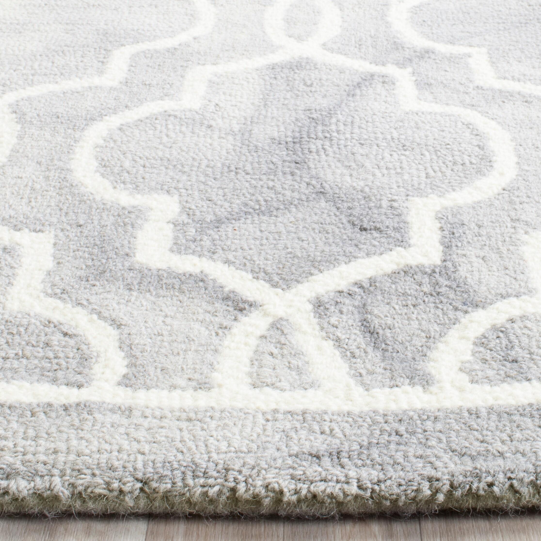 Dip Dye DDY539 Hand Tufted Accent Rug - Grey/Ivory - 2'x3' - Safavieh.