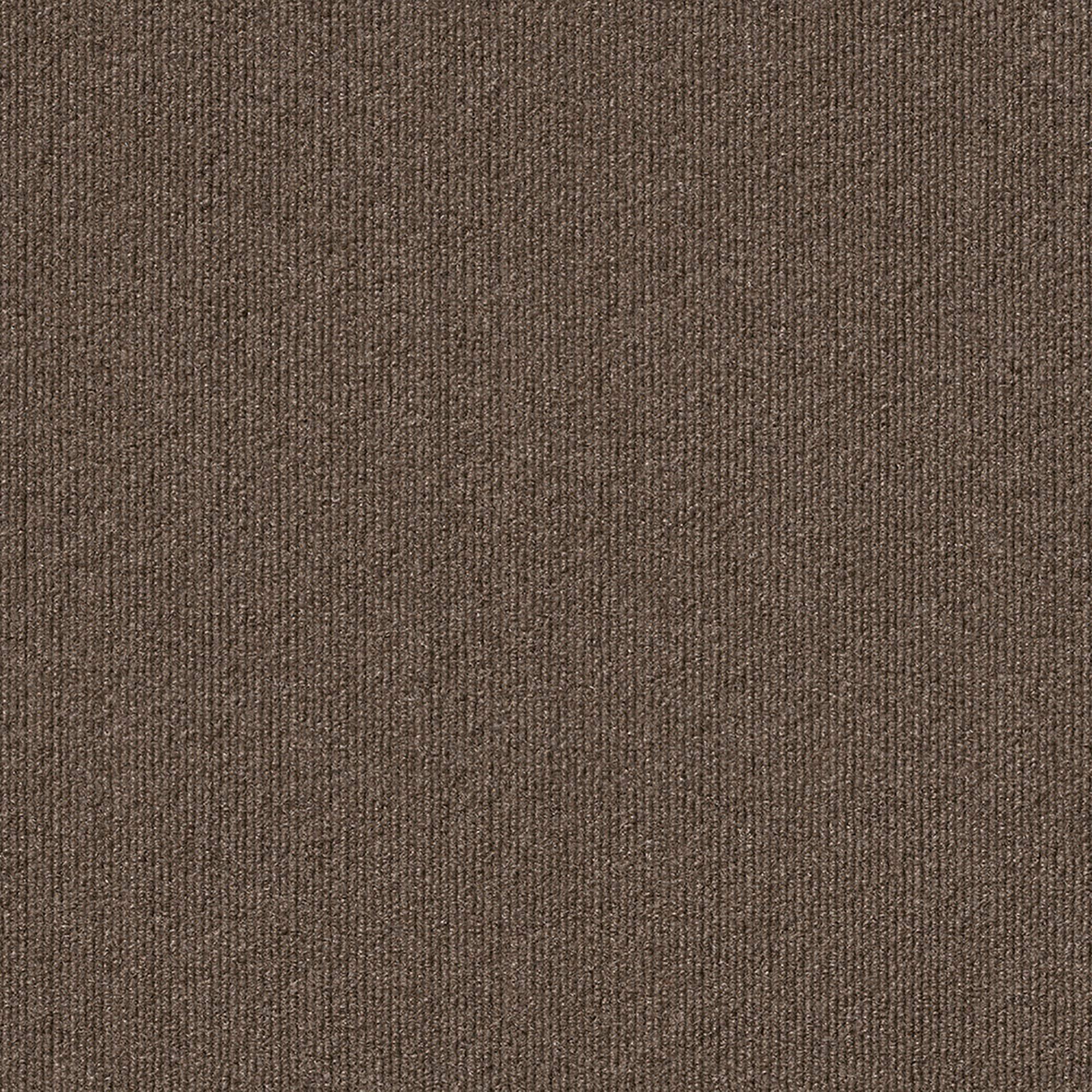 18" 16pk Rib Carpet Tiles Espresso - Foss Floors: Indoor/Outdoor, Pet-Friendly, Woven Polyester