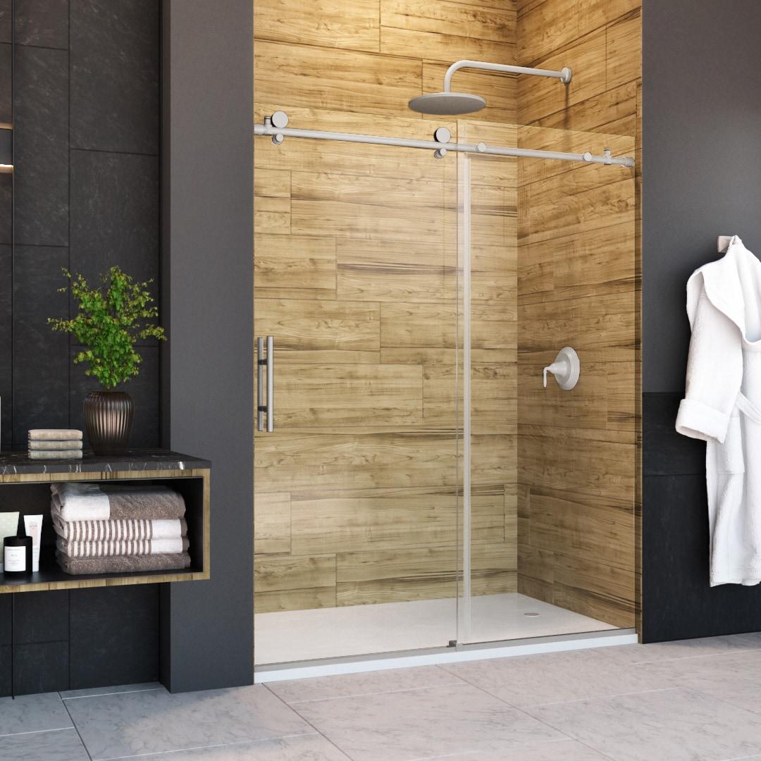 Holcam ECSE180.BNK.CLR.6074.HS Eclipse 56" W x 74" H Single Sliding Frameless Shower Door