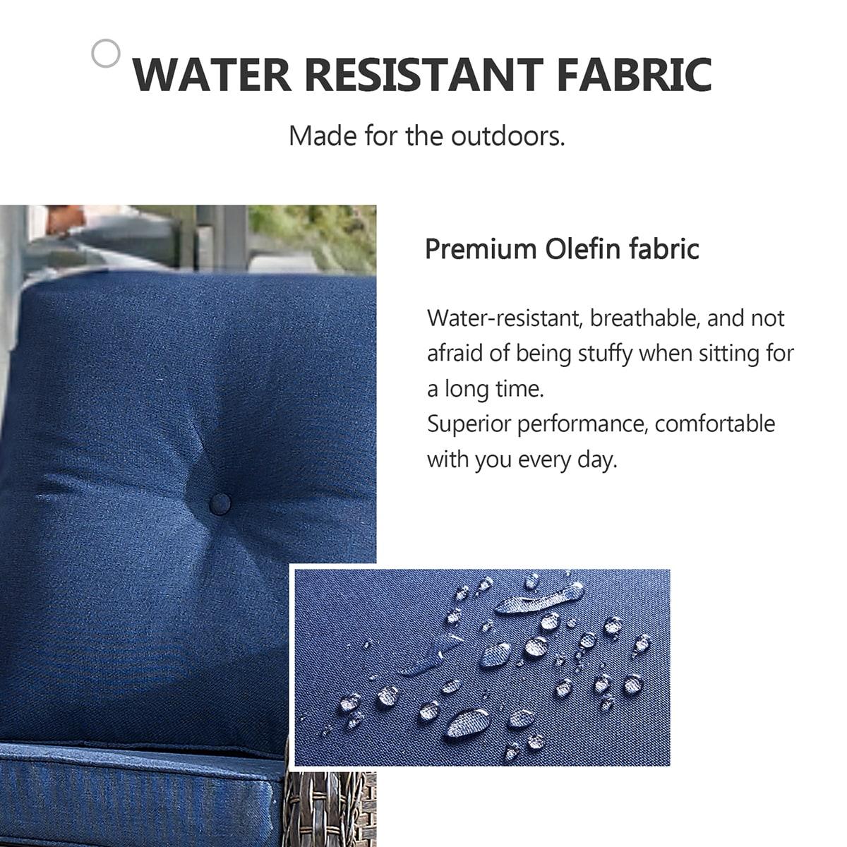 POCASSY Wicker Outdoor Glider