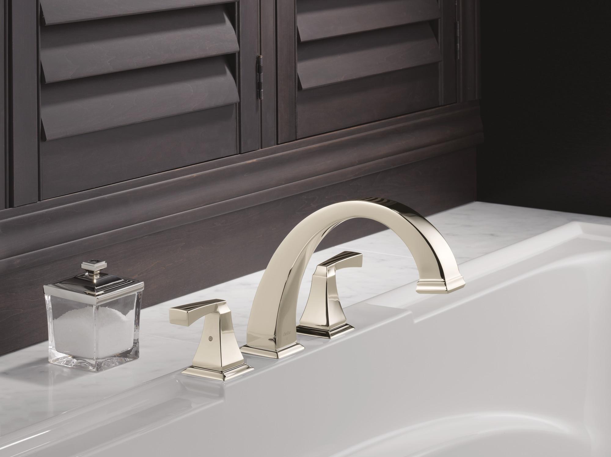 Dryden Double Handle Deck Mounted Roman Tub Faucet Trim