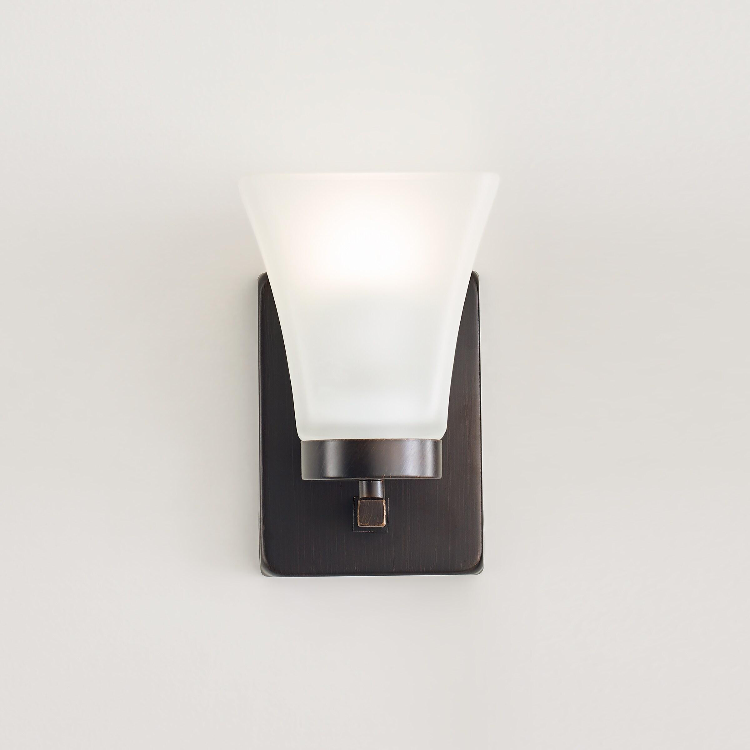Generation Lighting Bayfield 5.0-in W 1 -Light Antique Brown Transitional Wall Sconce
