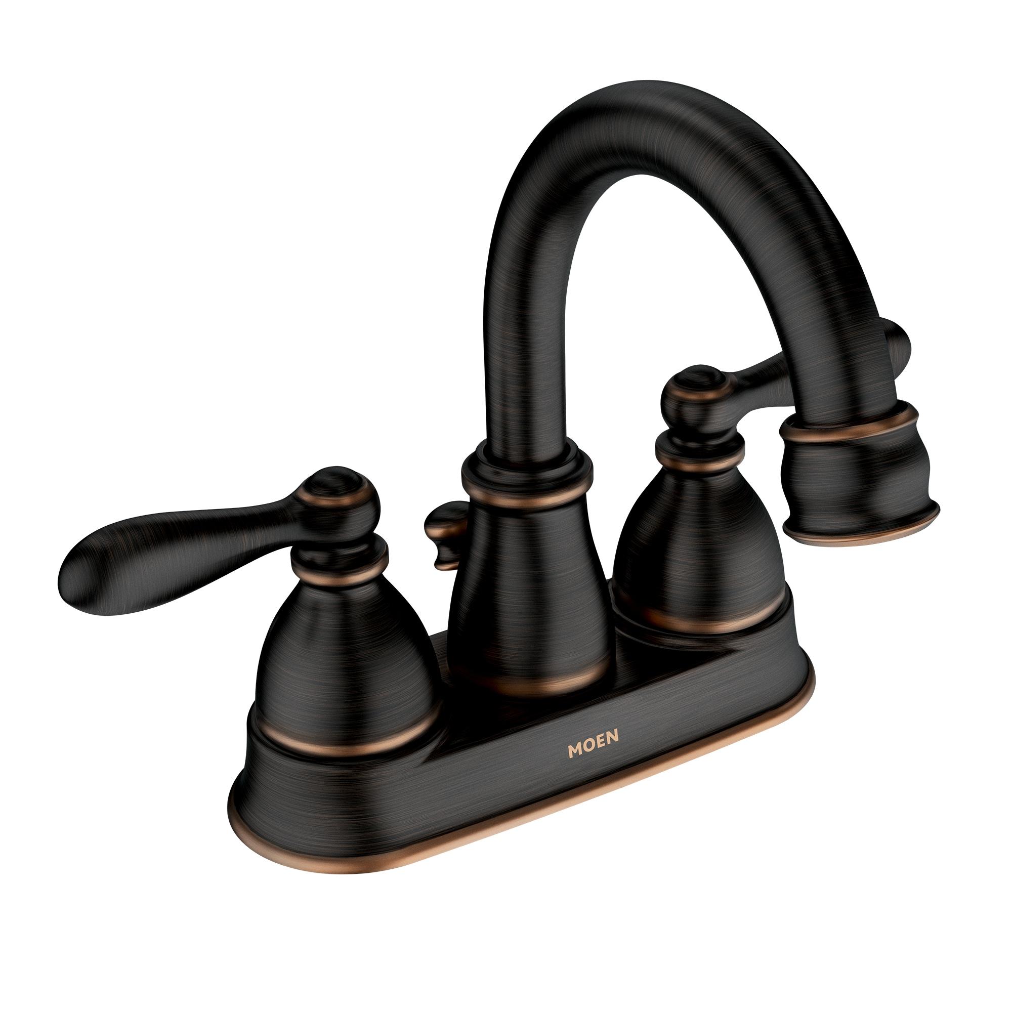 Caldwell High Arc 8-inch Mediterranean Bronze Bathroom Faucet