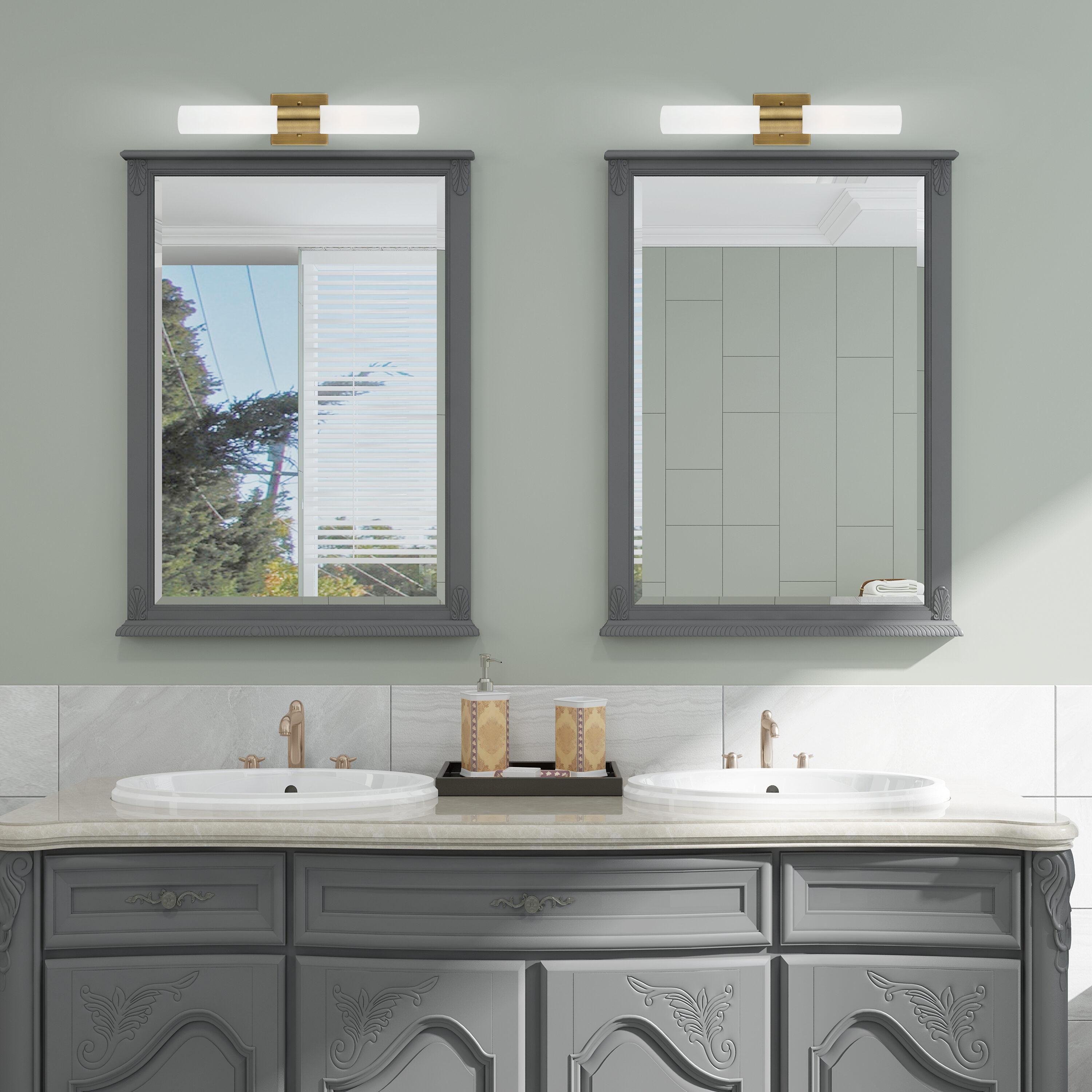 Livex Lighting Aero 2 - Light Vanity in  Antique Brass