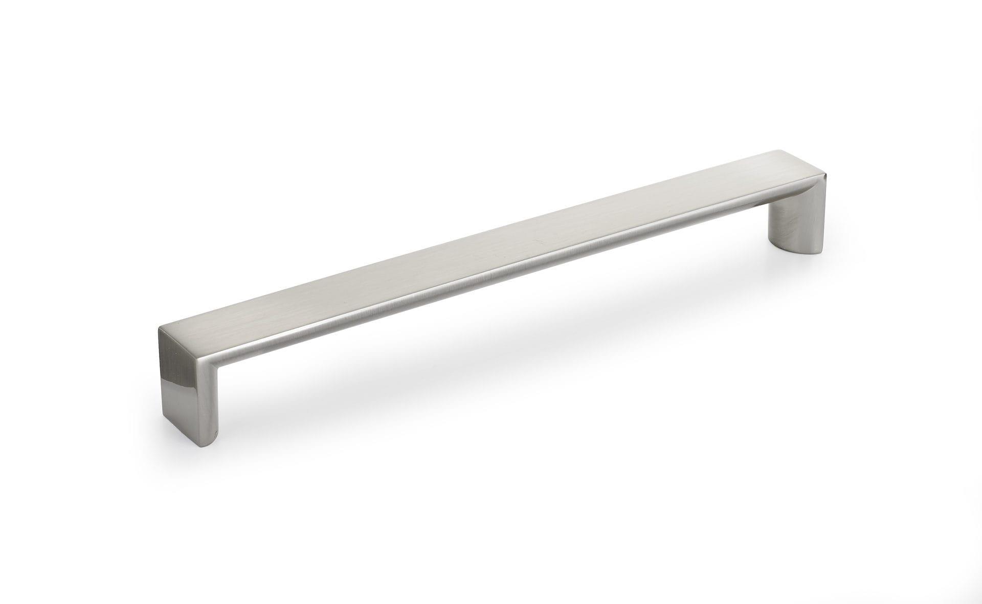 Brushed Nickel Modern Cabinet and Drawer Pull Handle