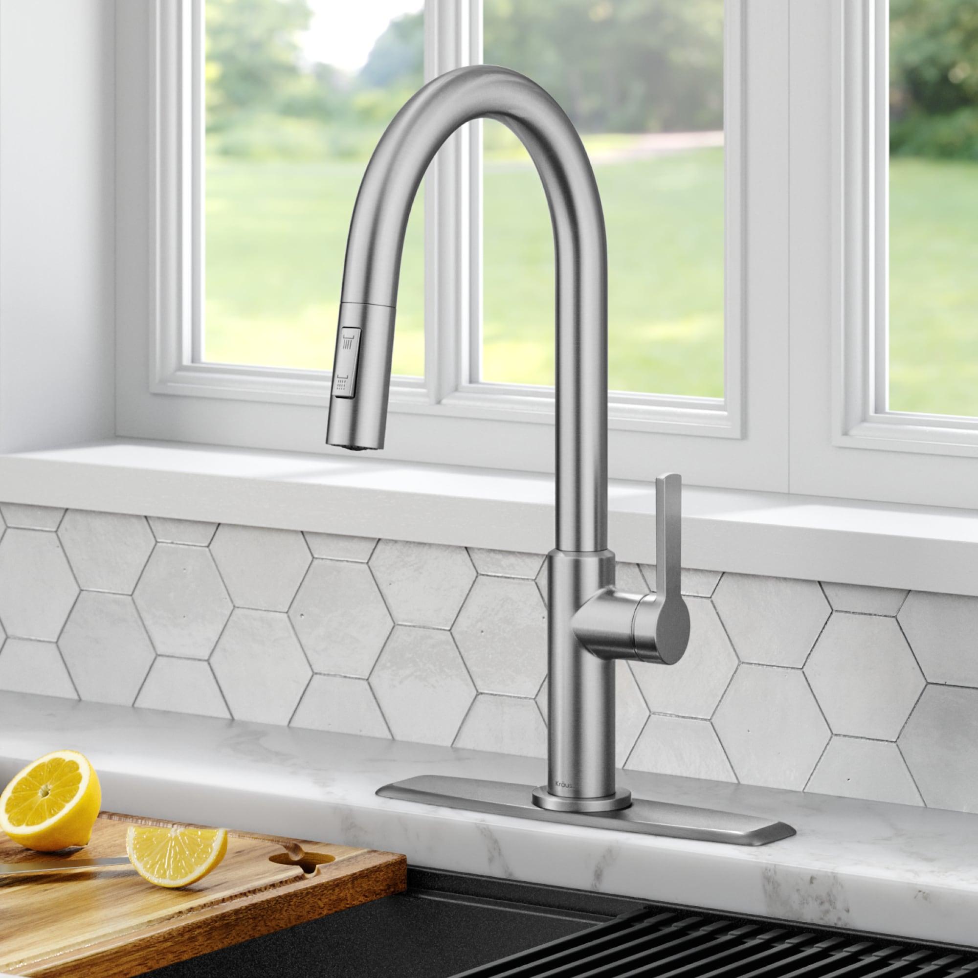 KRAUS Oletto Single Handle Pull Down Kitchen Faucet