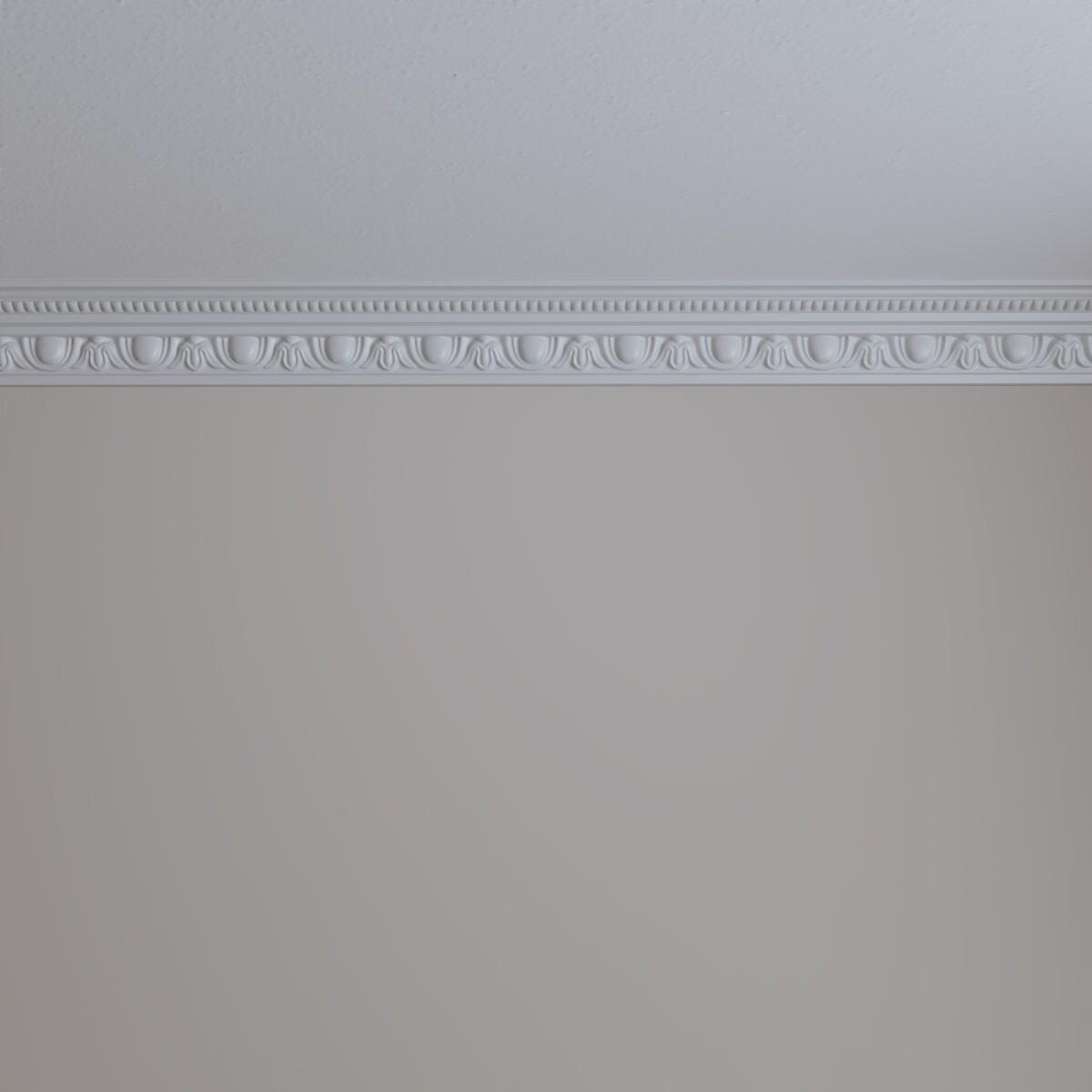 Ekena Millwork Traditional Egg & Dart with Beads Crown Moulding