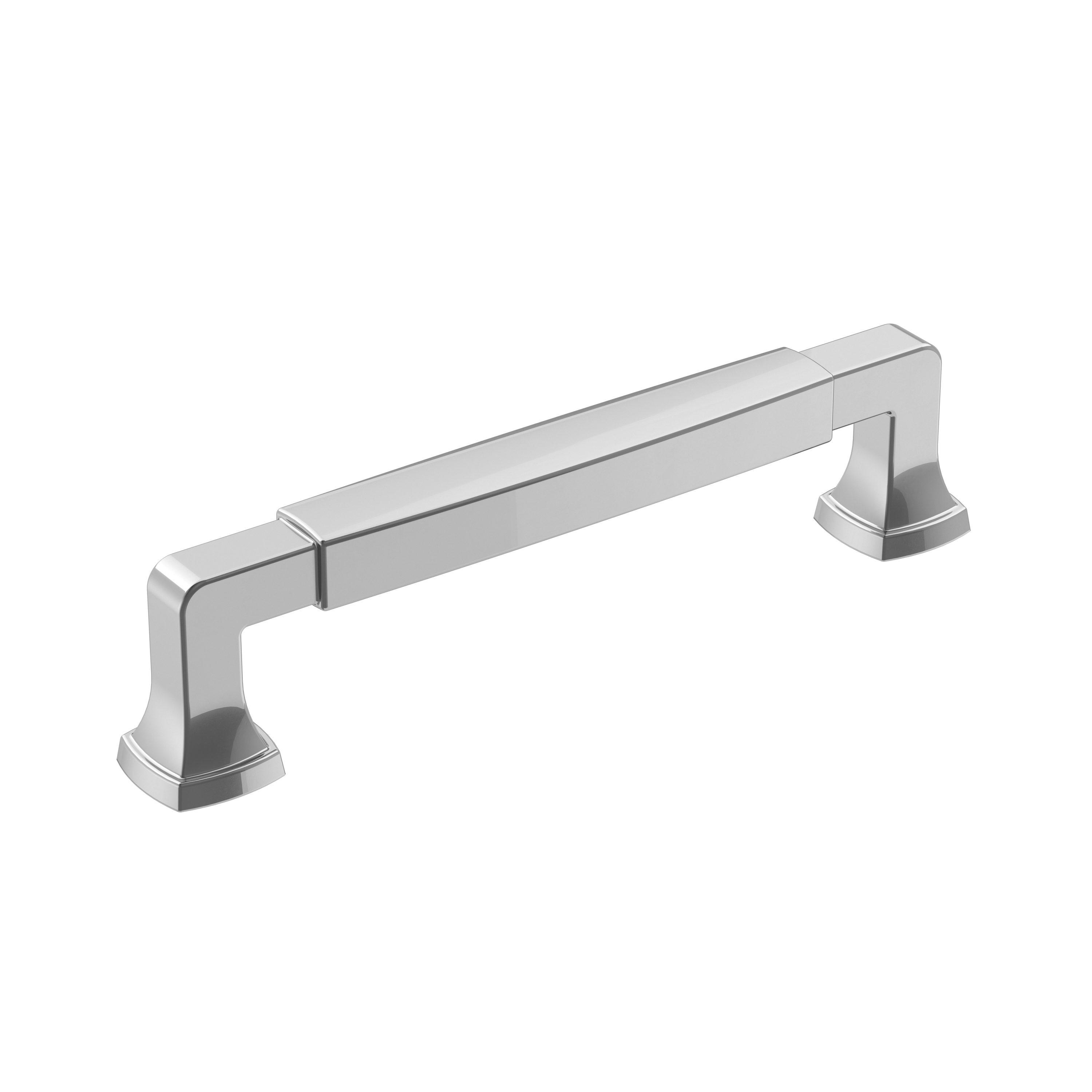 Amerock Stature 5-1/16 inch (128mm) Center-to-Center Polished Chrome Cabinet Pull