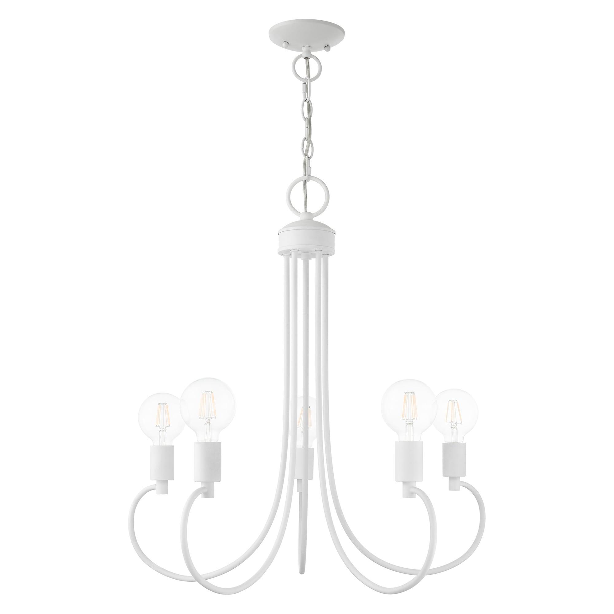 Livex Lighting Bari 5 - Light Chandelier in  White