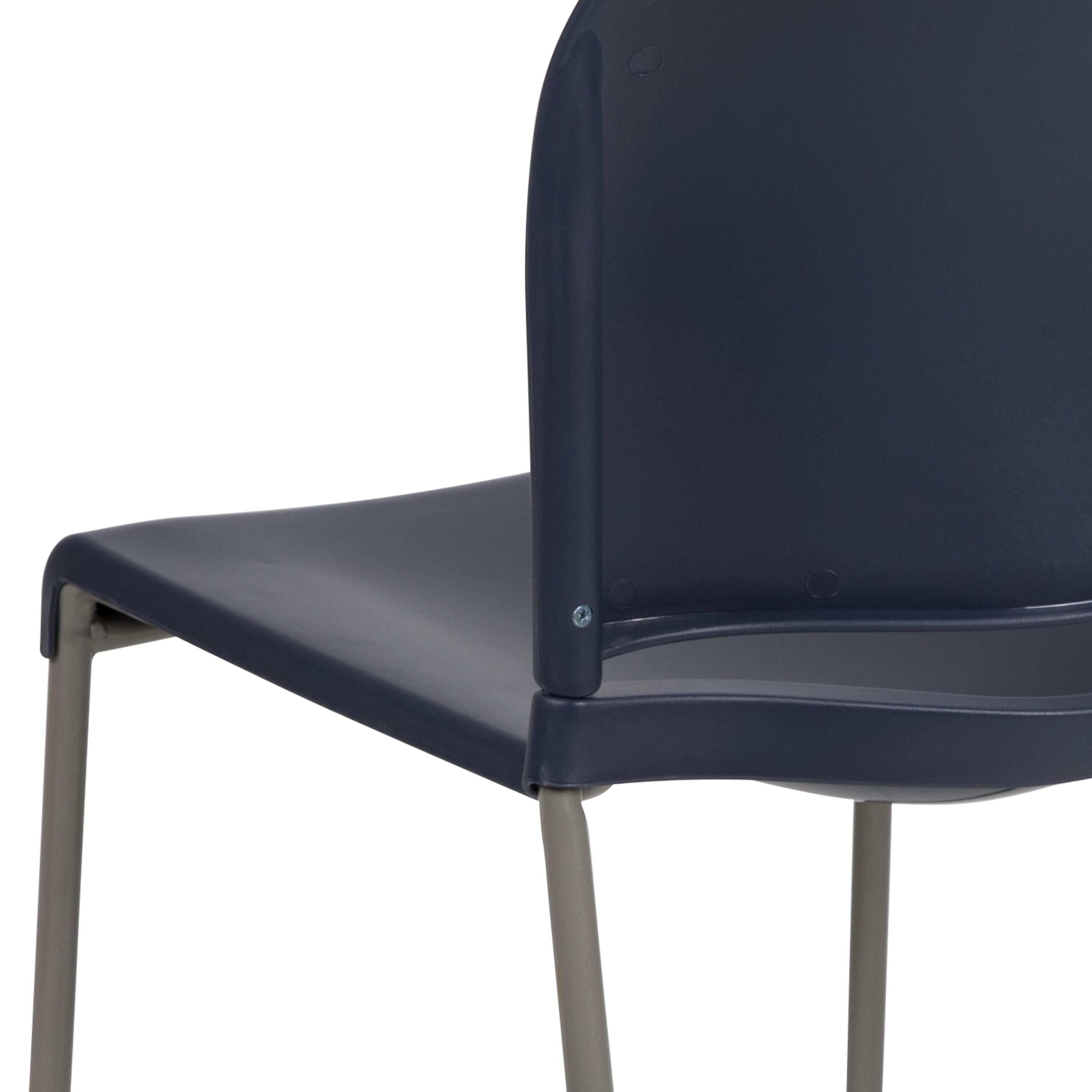 Flash Furniture Brielle Contoured Sled Base Stackable Waiting Room Chairs (Set of 5)