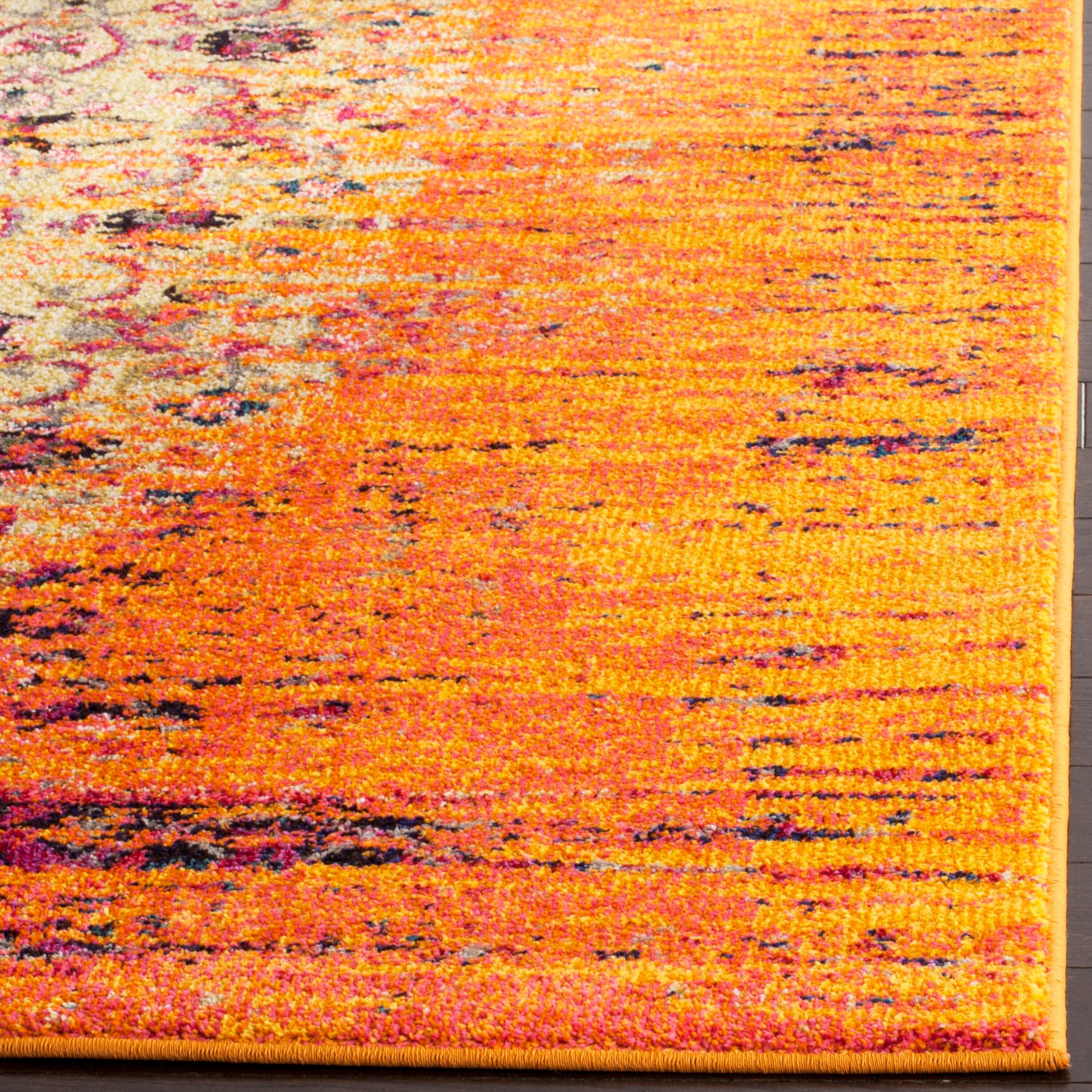 SAFAVIEH Monaco Elsdon Abstract Area Rug, Orange/Multi, 11' x 15'