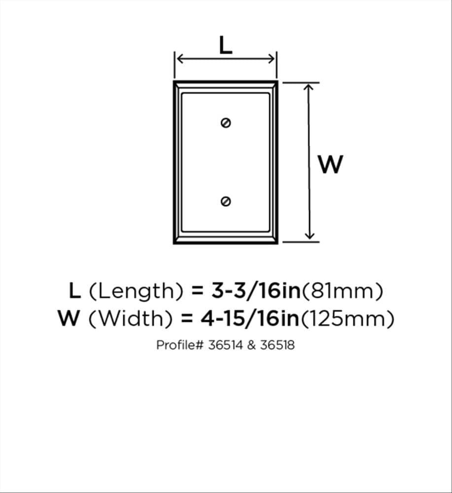 Mulholland 1-Gang Rocker Wall Plate