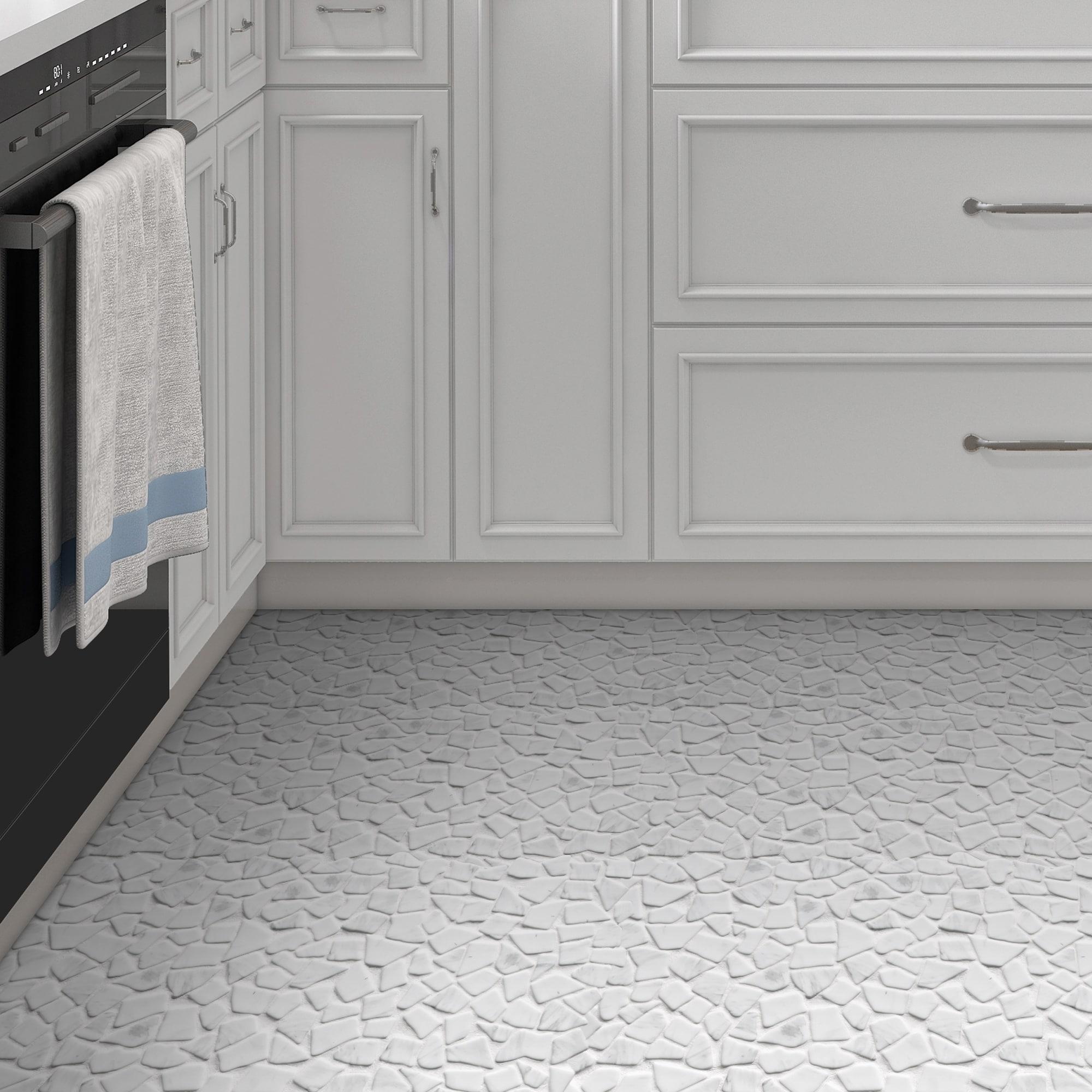 Sunwings 12" x 12" Pebble Recycled Glass Mosaic Floor & Wall Tile