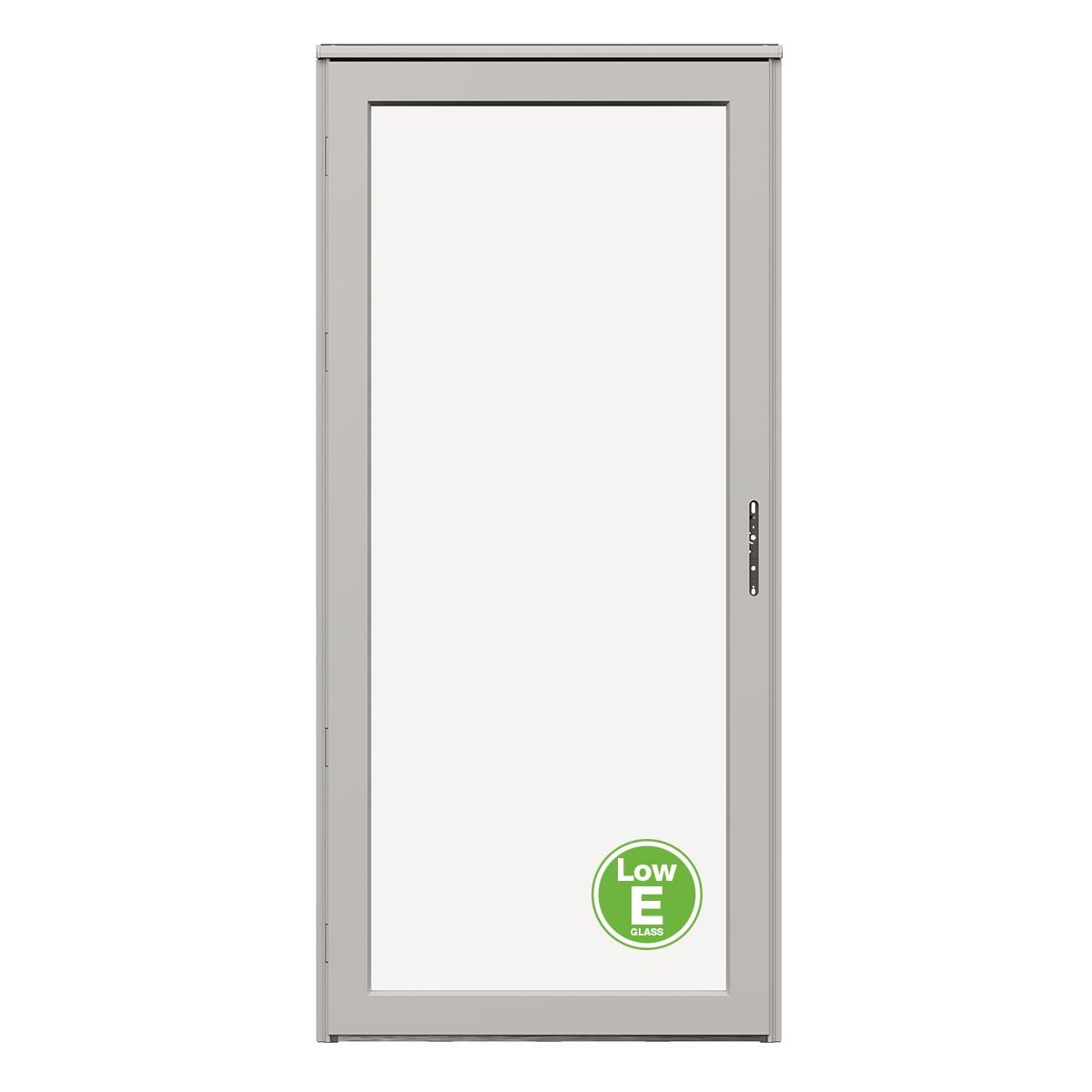 LARSON Platinum Interchangeable Full Glass Storm Door with Low-E (handle sold separately)