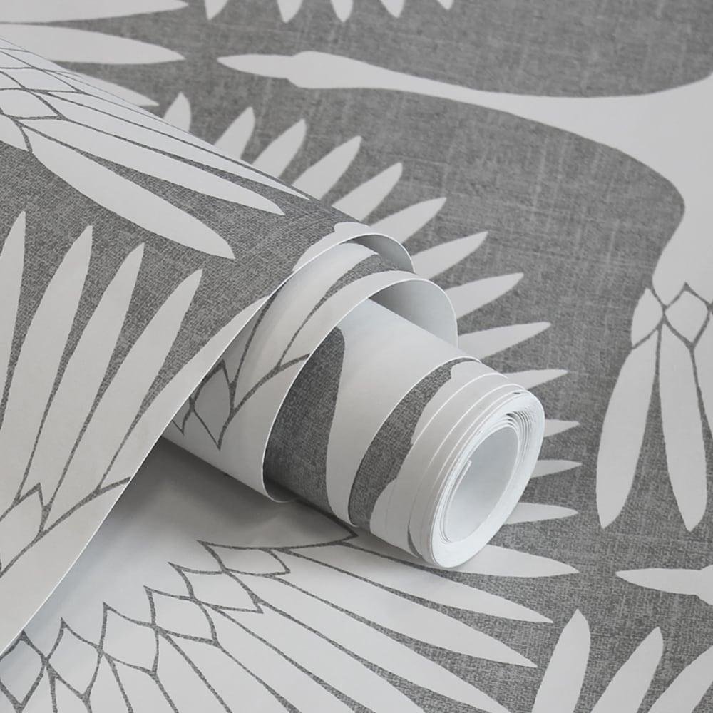 Tempaper x Genevieve Gorder Feather Flock Chalk Peel and Stick Wallpaper, 20.5" x 16.5'