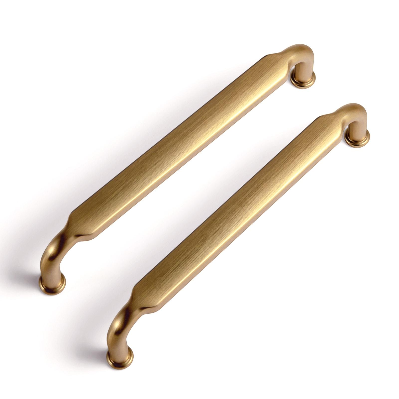 Champagne Bronze Modern Bar Drawer Pulls with Mounting Hardware