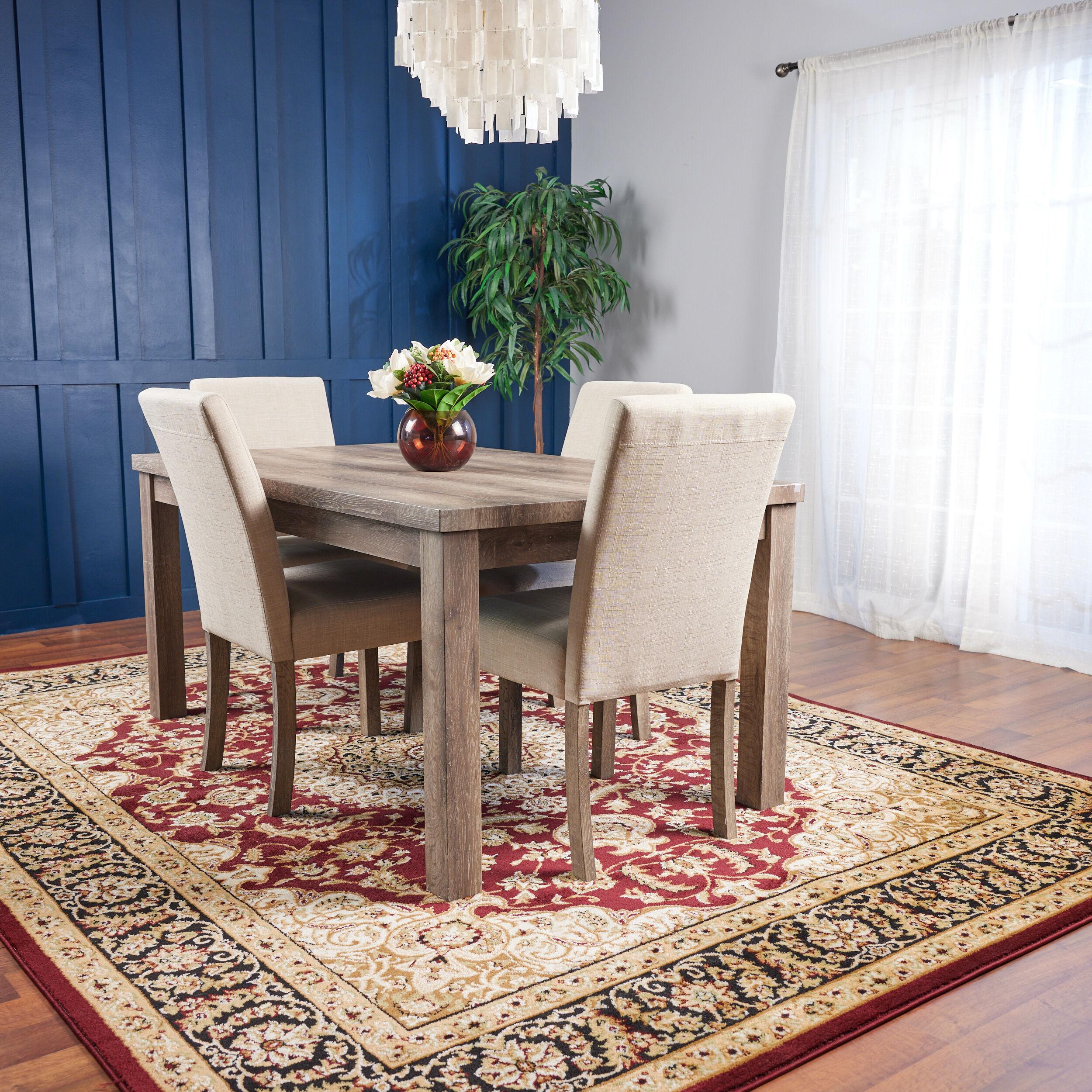 World Rug Gallery Traditional Oriental Medallion Area Rug - Burgundy 7'10" x 10'2"