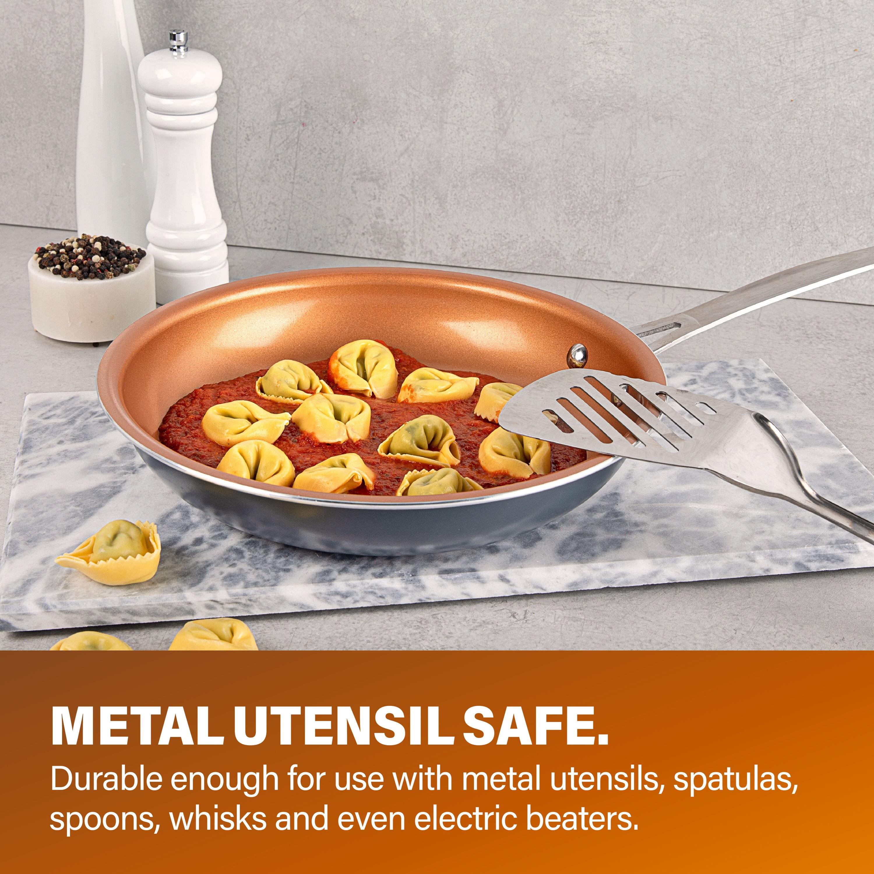 Gotham Steel 20 Piece Nonstick Cookware and Bakeware Set, Stay Cool Handles, Oven & Dishwasher Safe