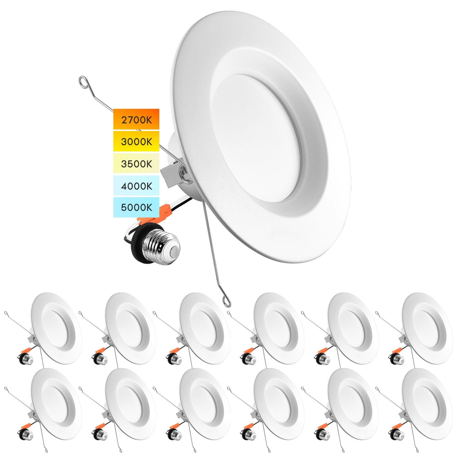 7.32'' Selectable Color Temperature Dimmable LED Retrofit Recessed Lighting Kit