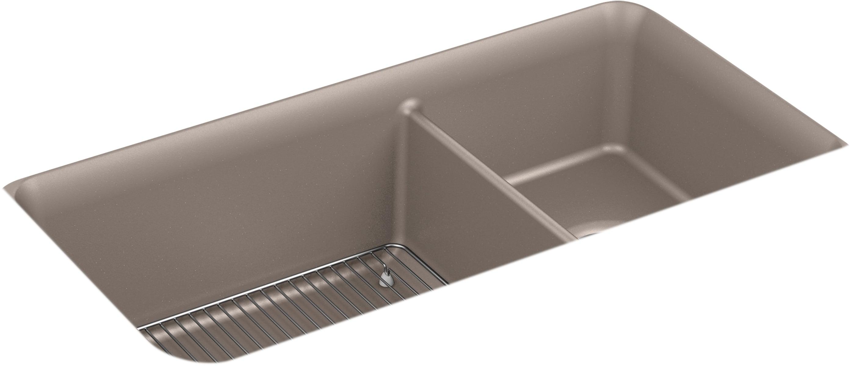 Cairn® 34" L x 18" W Double Basin Undermount with Accessories