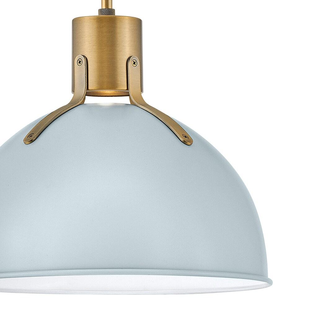 14 Inch 6.5W 1 Led Small Pendant-Pale Blue Finish Hinkley Lighting 3487Pbl