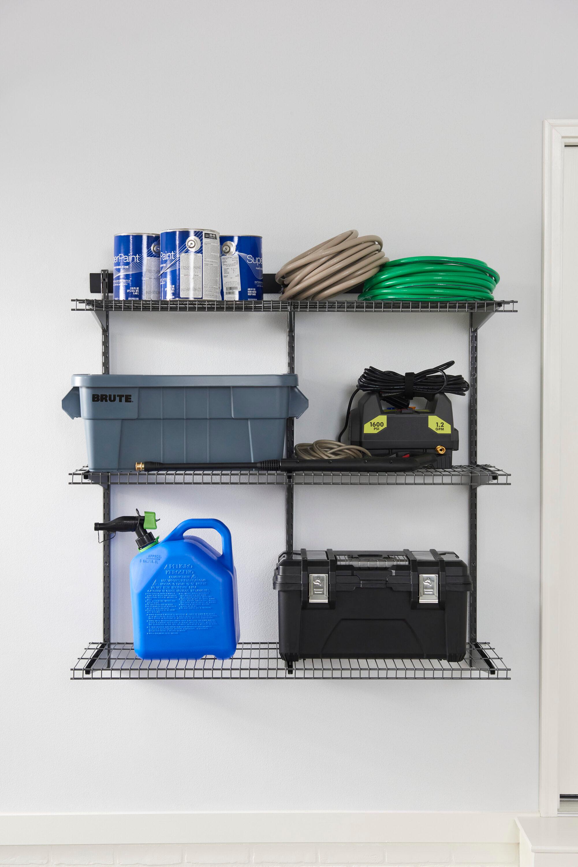 Rubbermaid FastTrack Garage 16" Steel Shelf Bracket with Speed Clips