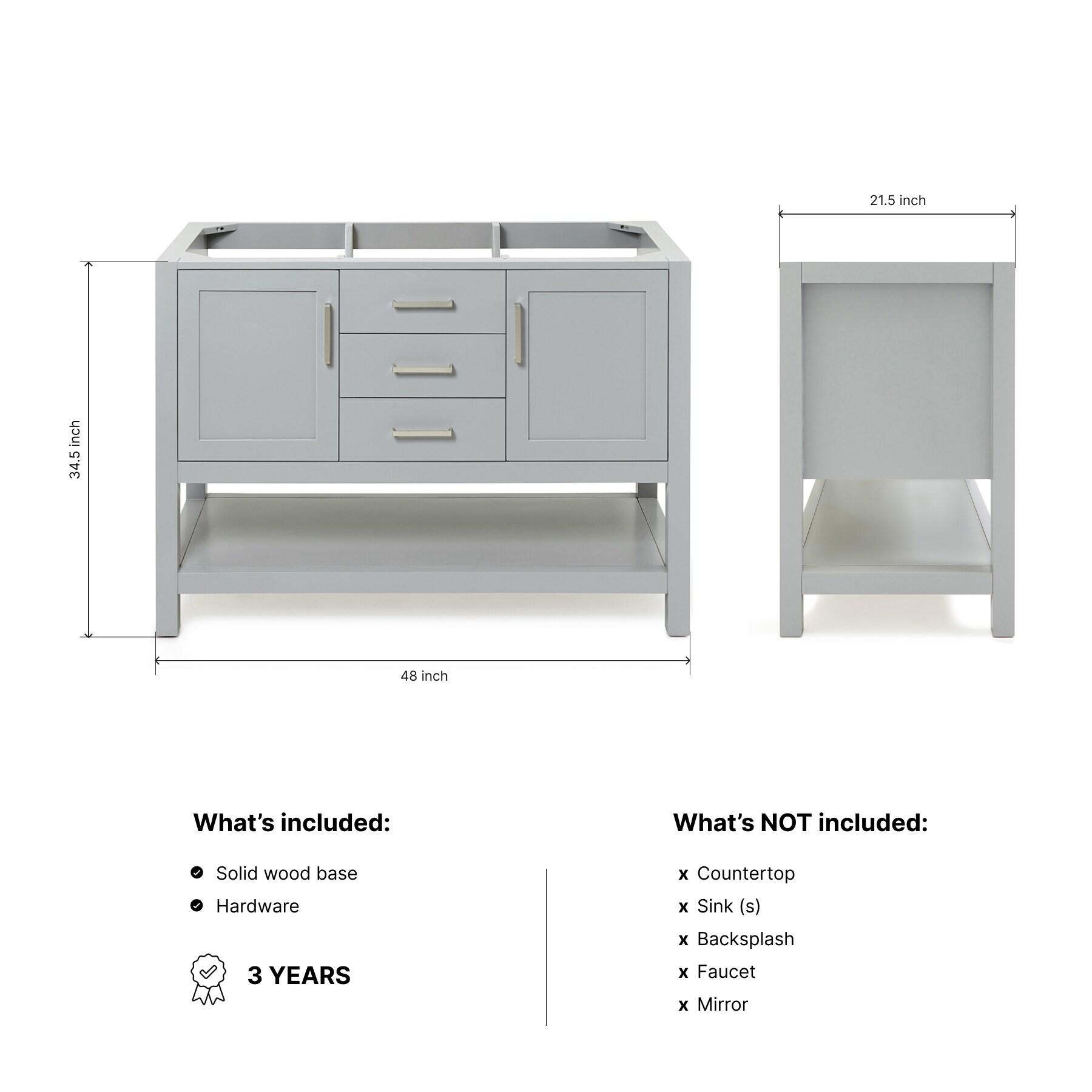 Bayhill 48'' W Single Bathroom Vanity Base