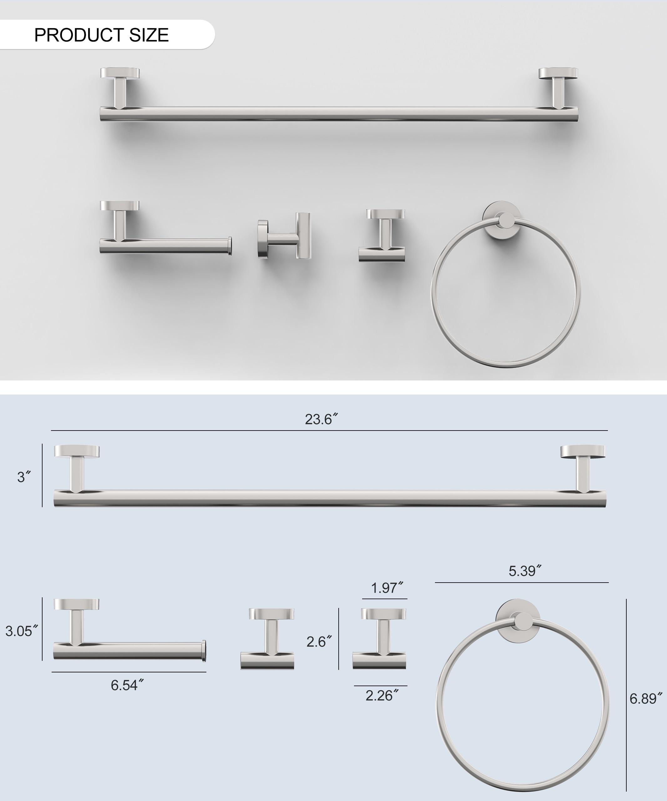 5 - Piece Bathroom Hardware Set