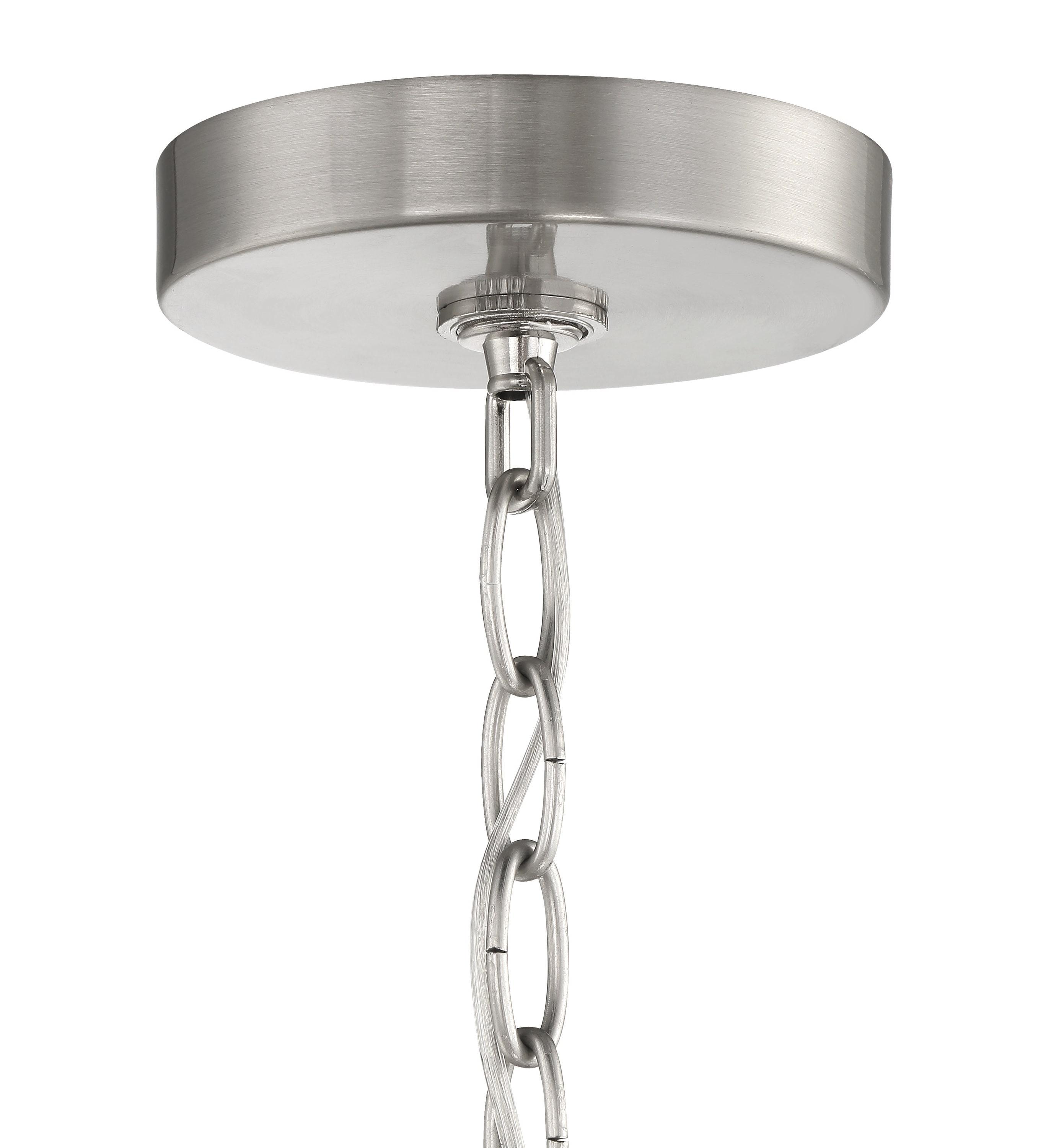 54224-BNK-Craftmade Lighting-Collins - 4 Light Chandelier-Brushed Polished Nickel Finish    -Traditional Installation