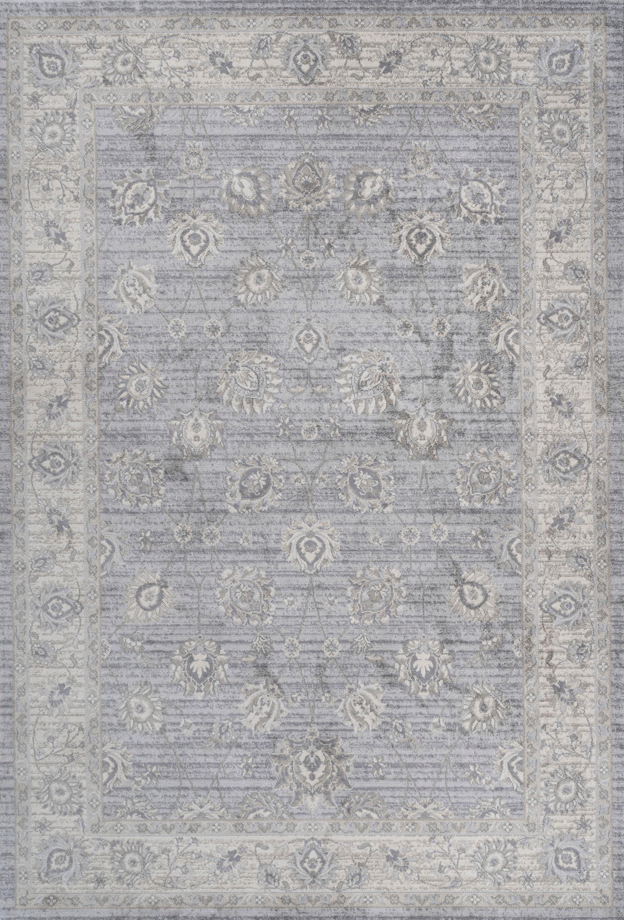 3' X 5' Modern Persian Vintage Moroccan Traditional Area Rug, Light Gray - JONATHAN Y