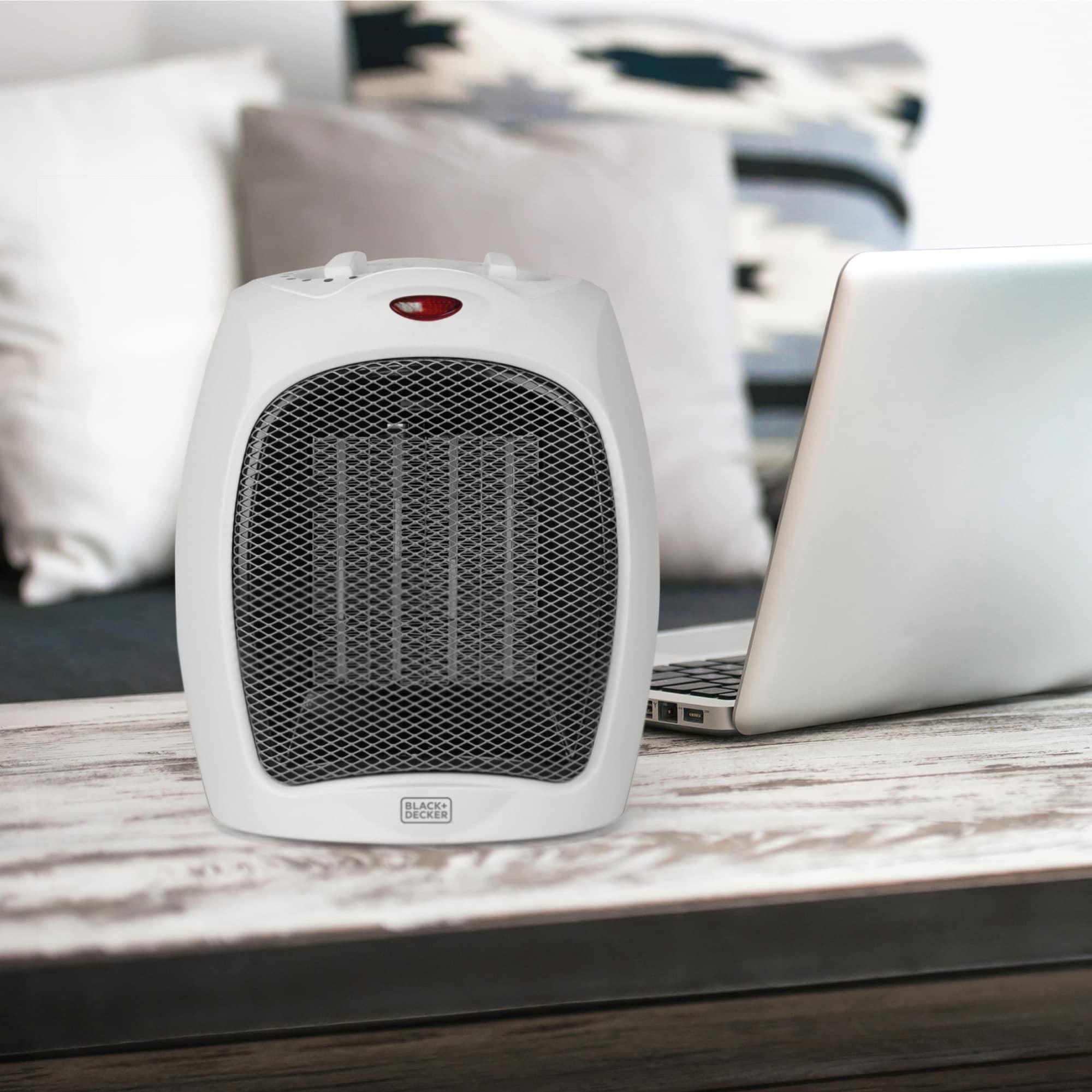 BLACK+DECKER Personal 1500 Watt Electric Fan Compact Heater with Manual Control