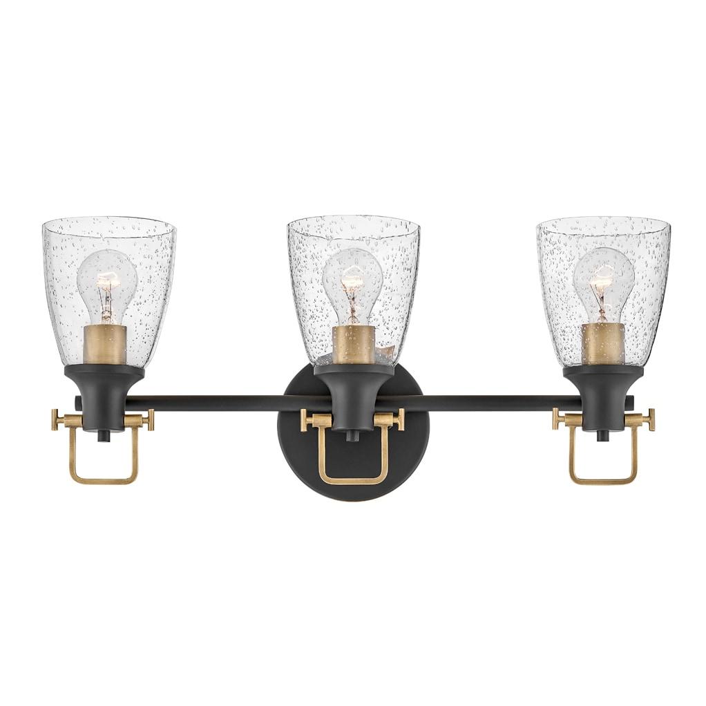 Easton 3-Light Dimmable Black Vanity light