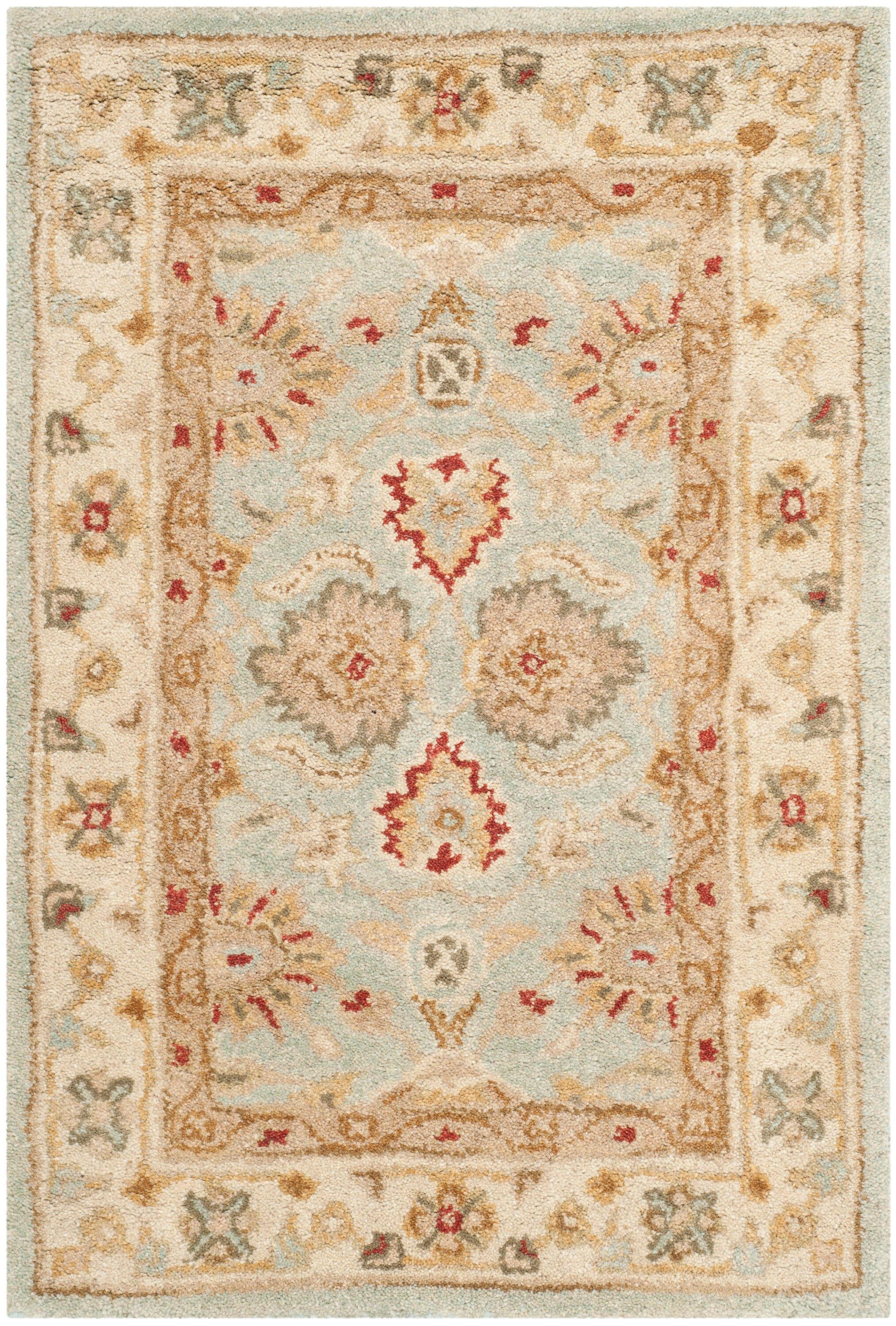 Antiquity AT822 Hand Tufted Accent Rug - Grey Blue/Beige - 2'x3' - Safavieh.