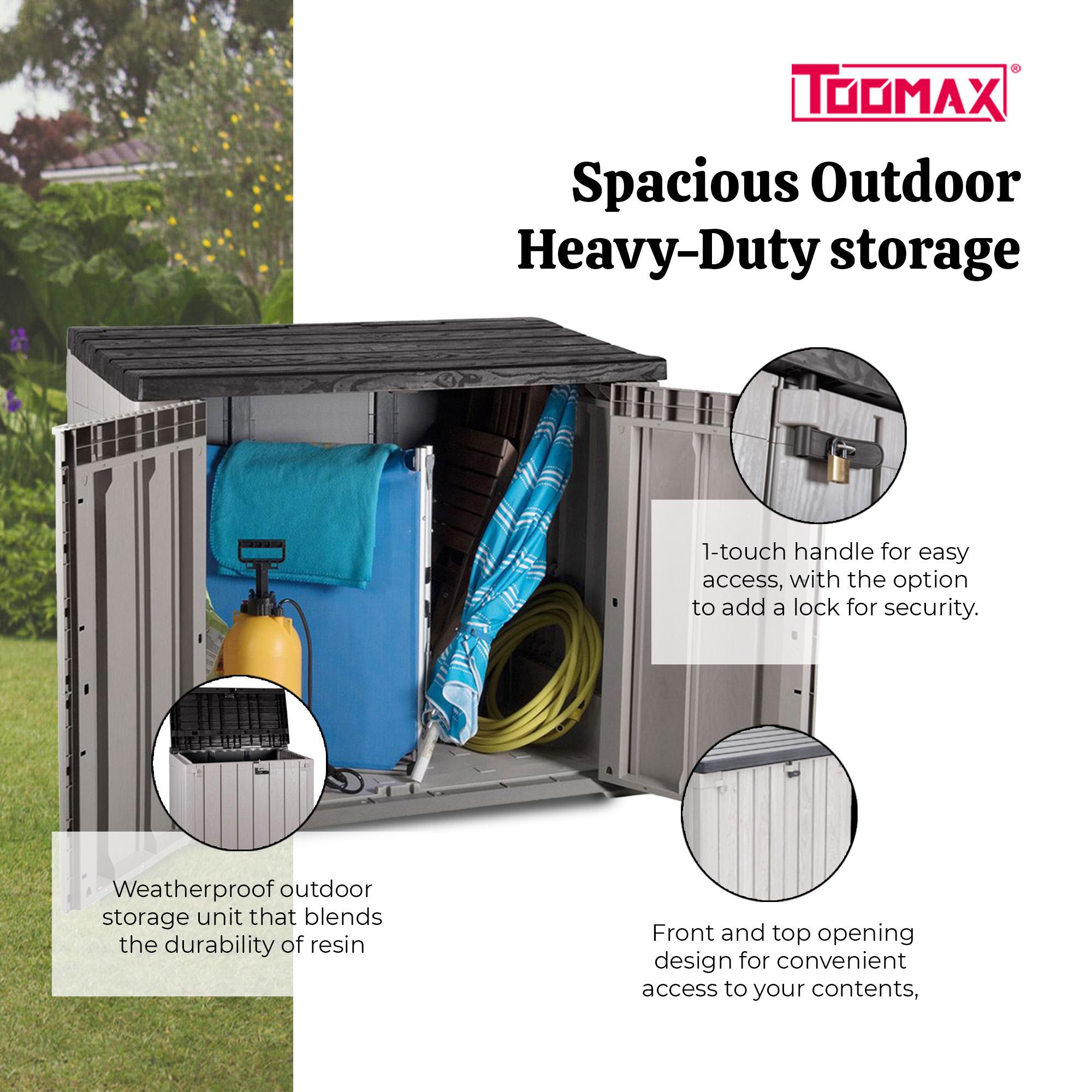 Toomax Stora Way All Weather Outdoor XL Storage Shed Cabinet