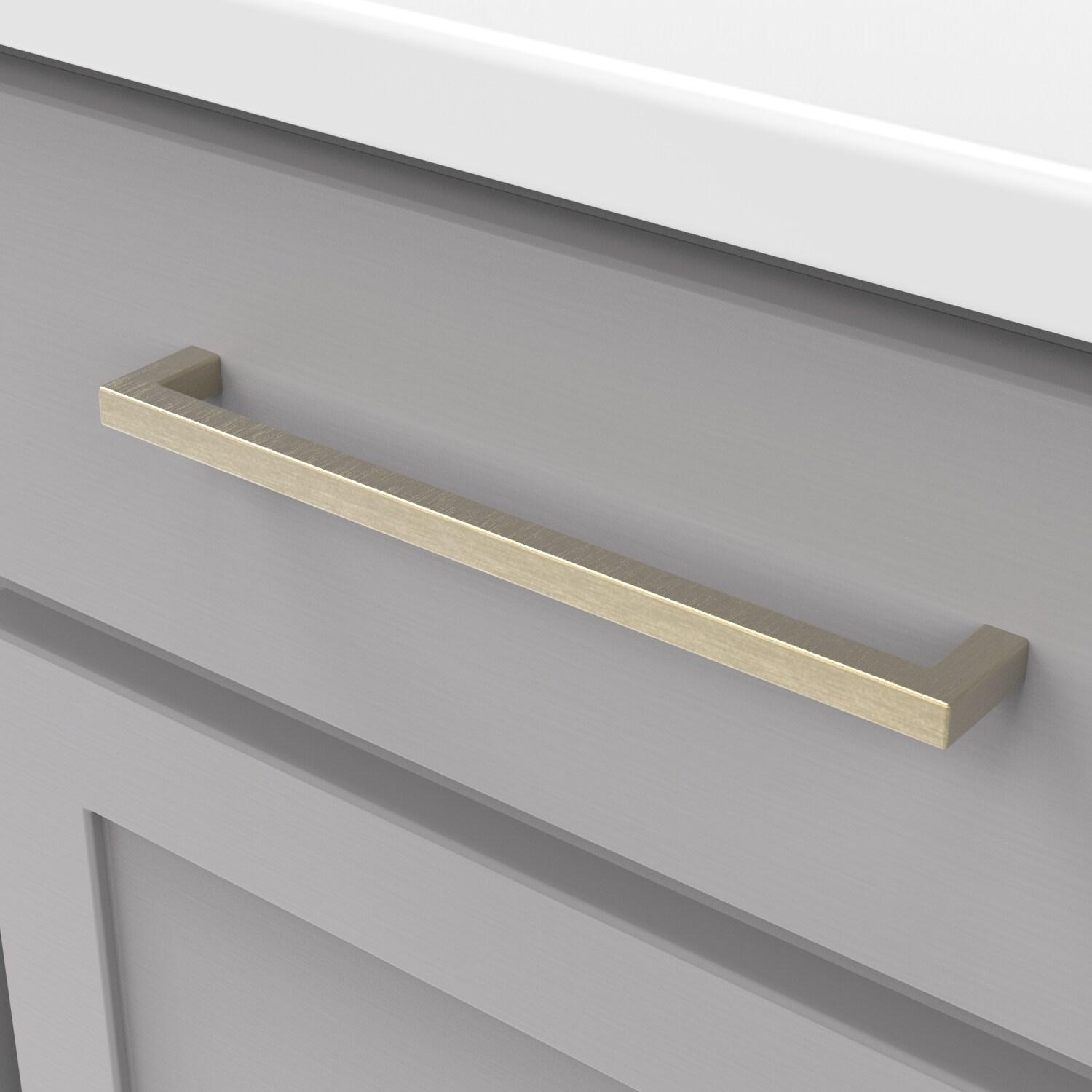 Hickory Hardware Solid Core Kitchen Cabinet Pulls, Luxury Cabinet Handles, Hardware for Doors & Dresser Drawers, 8-13/16 Inch (224mm) Hole Center, Champagne Bronze, Skylight Collection(Pack of 1)