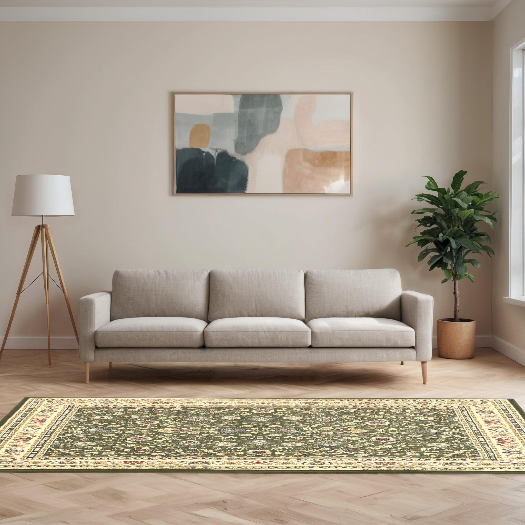 Unique Loom 9' 10 x 13' 1 Sialk Hill Washington Green Area Rug