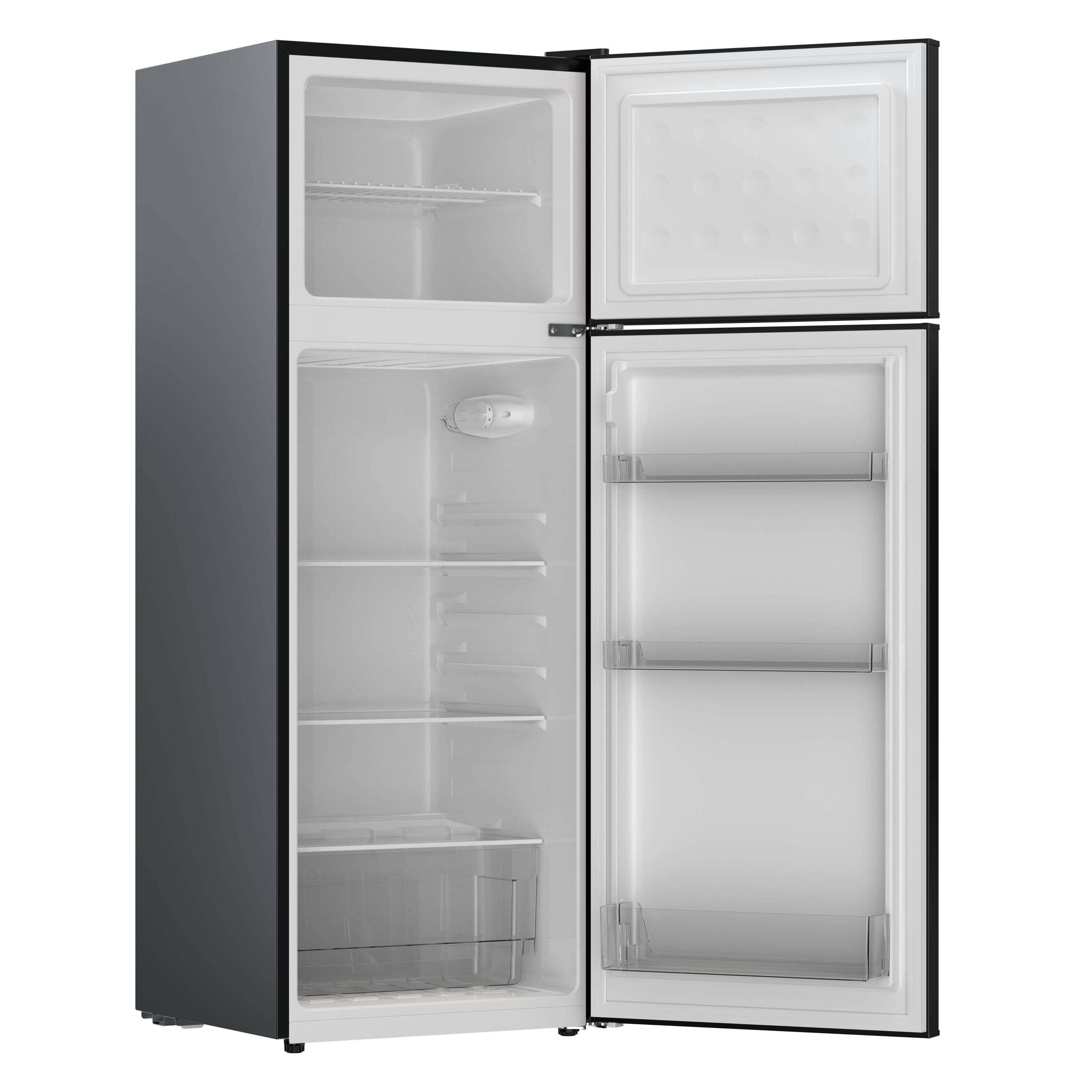 ARCTIC CHEF - 10 Cu Ft Top-Freezer Apartment-size Retro Refrigerator - Black