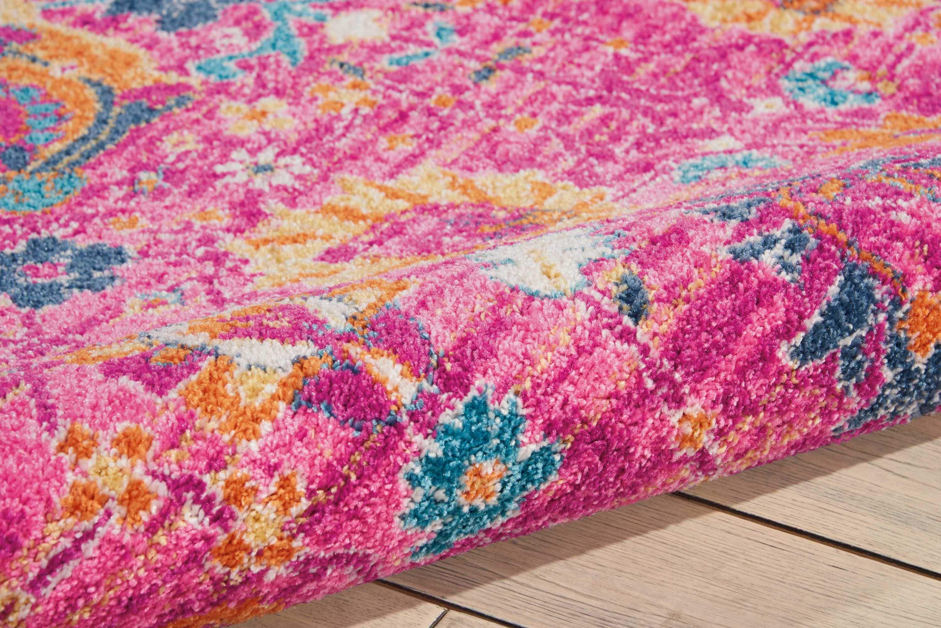 Nourison Passion Bohemian Indoor Rug Fuchsia 6'7" x 9'6"