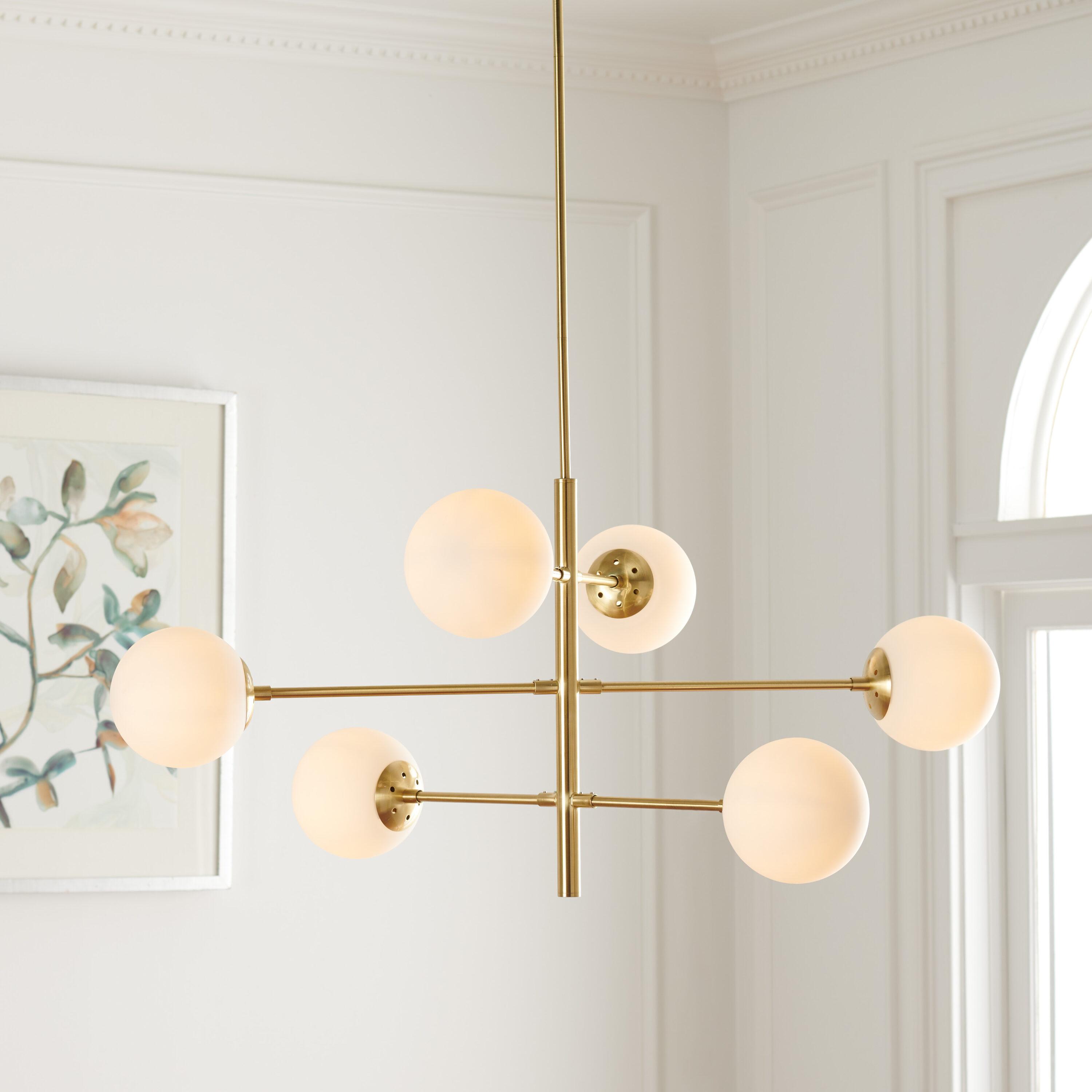 Bassett Chandelier - Gold - Safavieh.