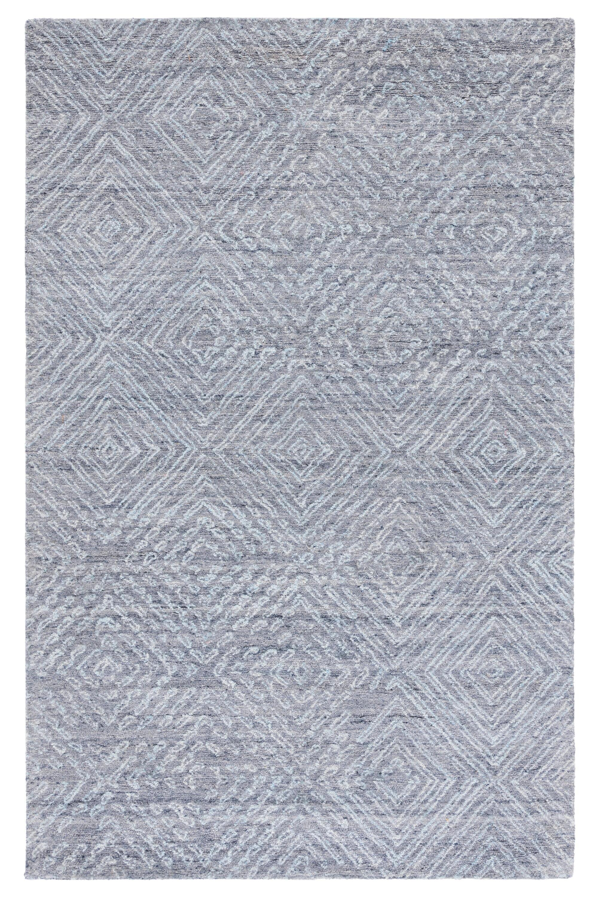 Abstract ABT146 Handmade Indoor Accent Rug - Blue - 3'x5' - Safavieh