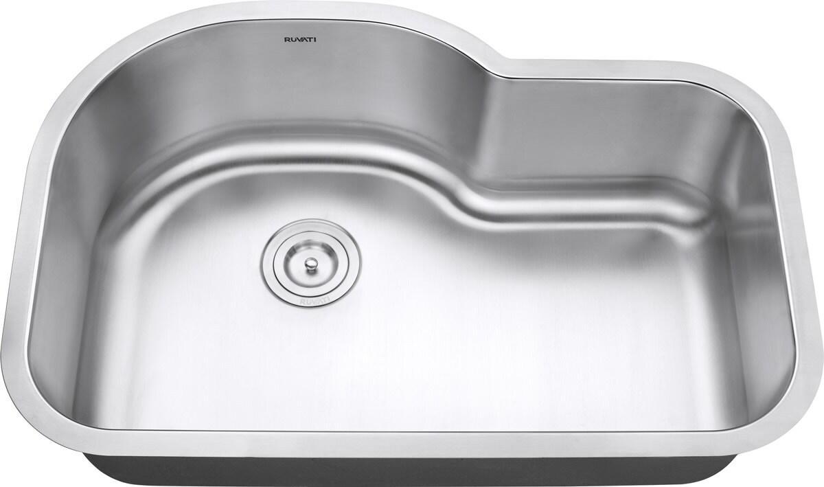 Ruvati RVM4700 Undermount 16 Gauge 32" Kitchen Sink Single Bowl