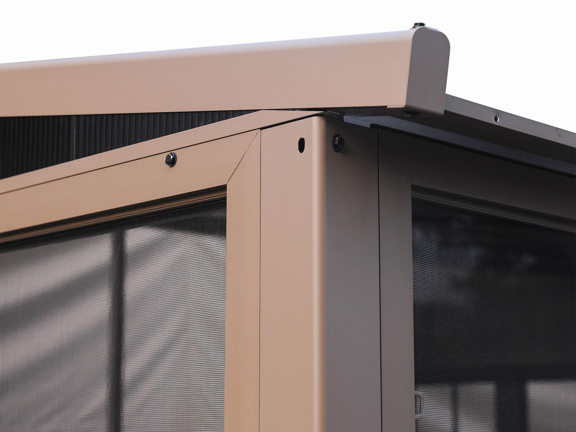 Gazebo Penguin Florence Wall-Mounted Solarium with Metal Roof