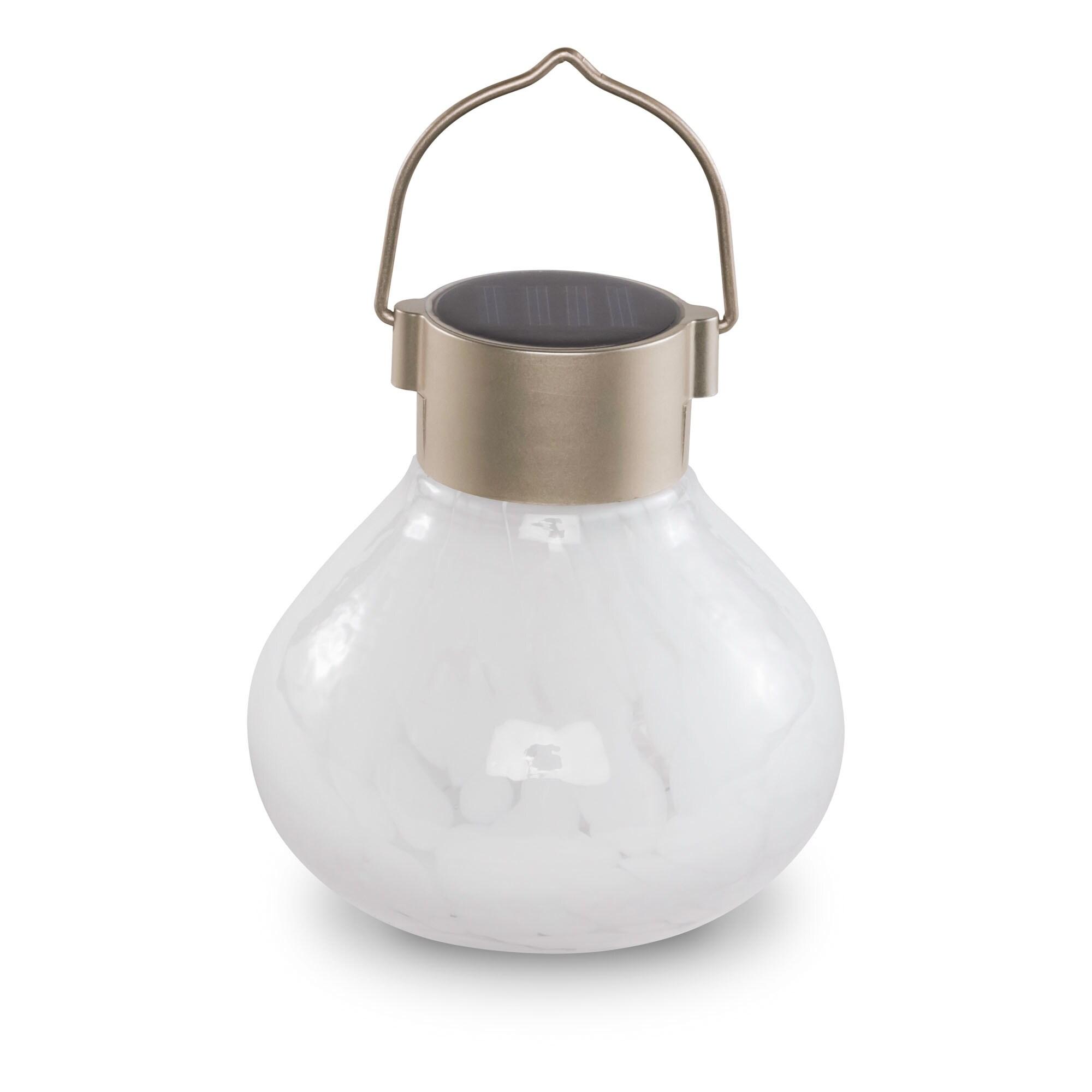 Solar Tea Lantern - White