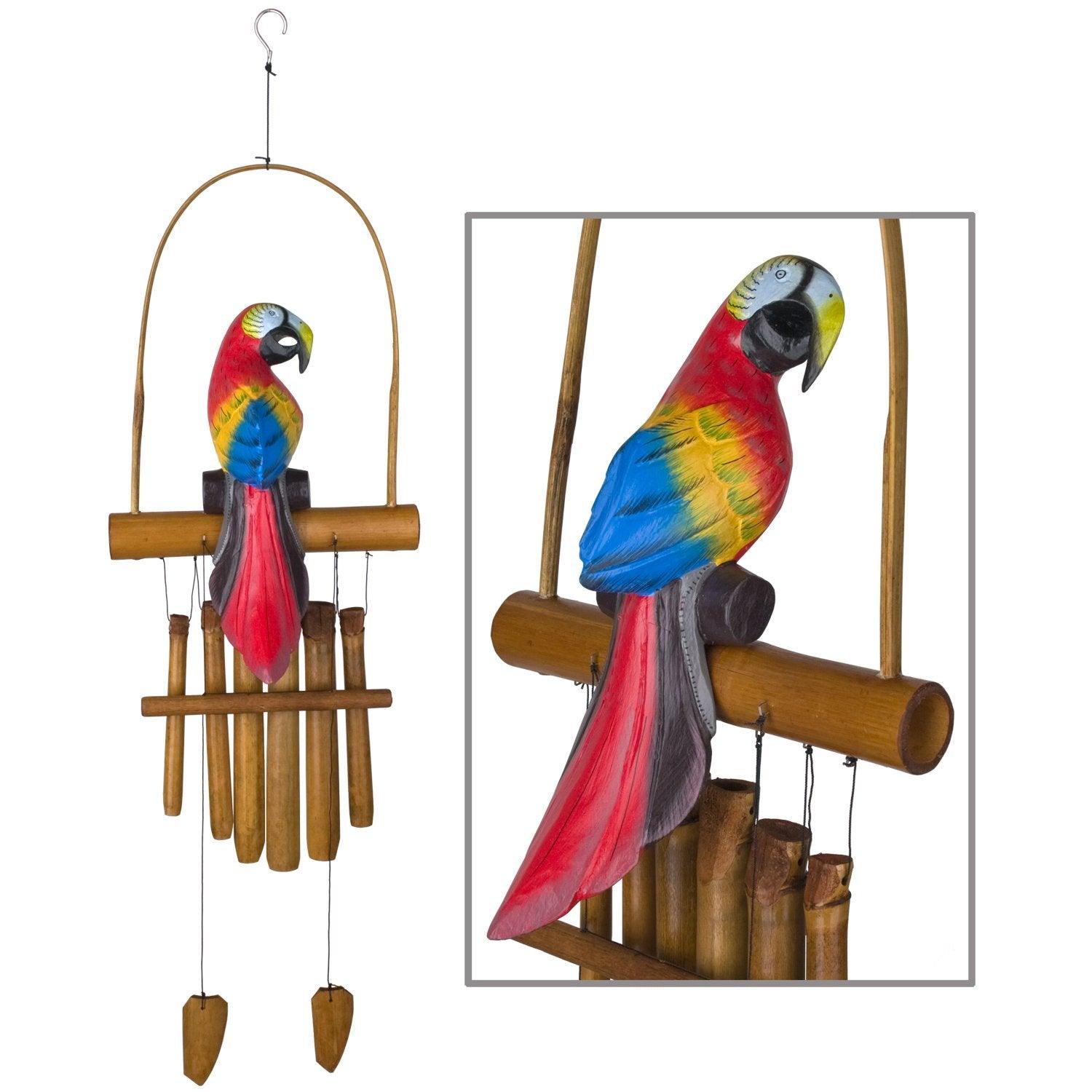 Parrot Bamboo Wind Chime