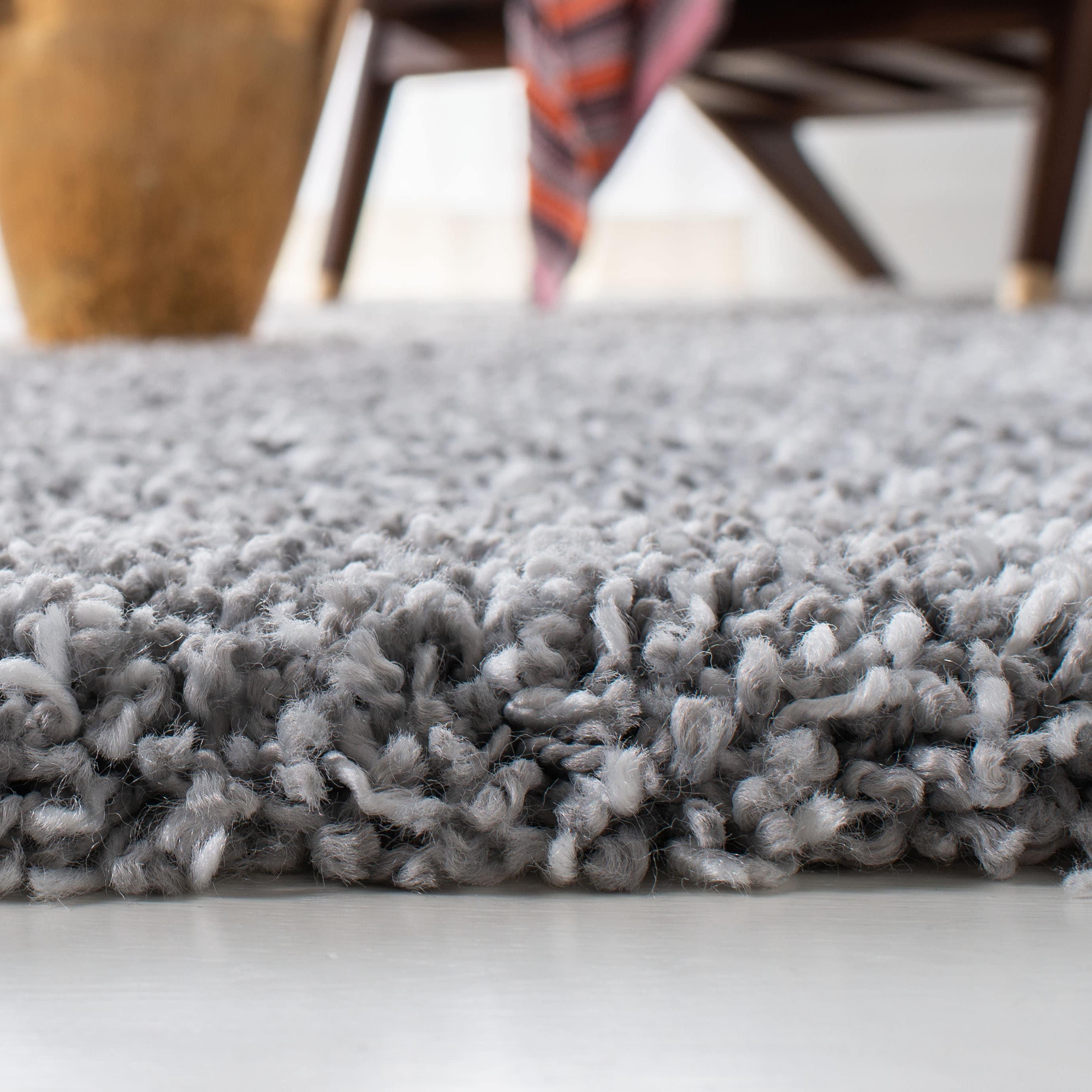 Evolution Shag EVO520 Power Loomed Area Rug - Grey - 5'3"x7'6" - Safavieh.
