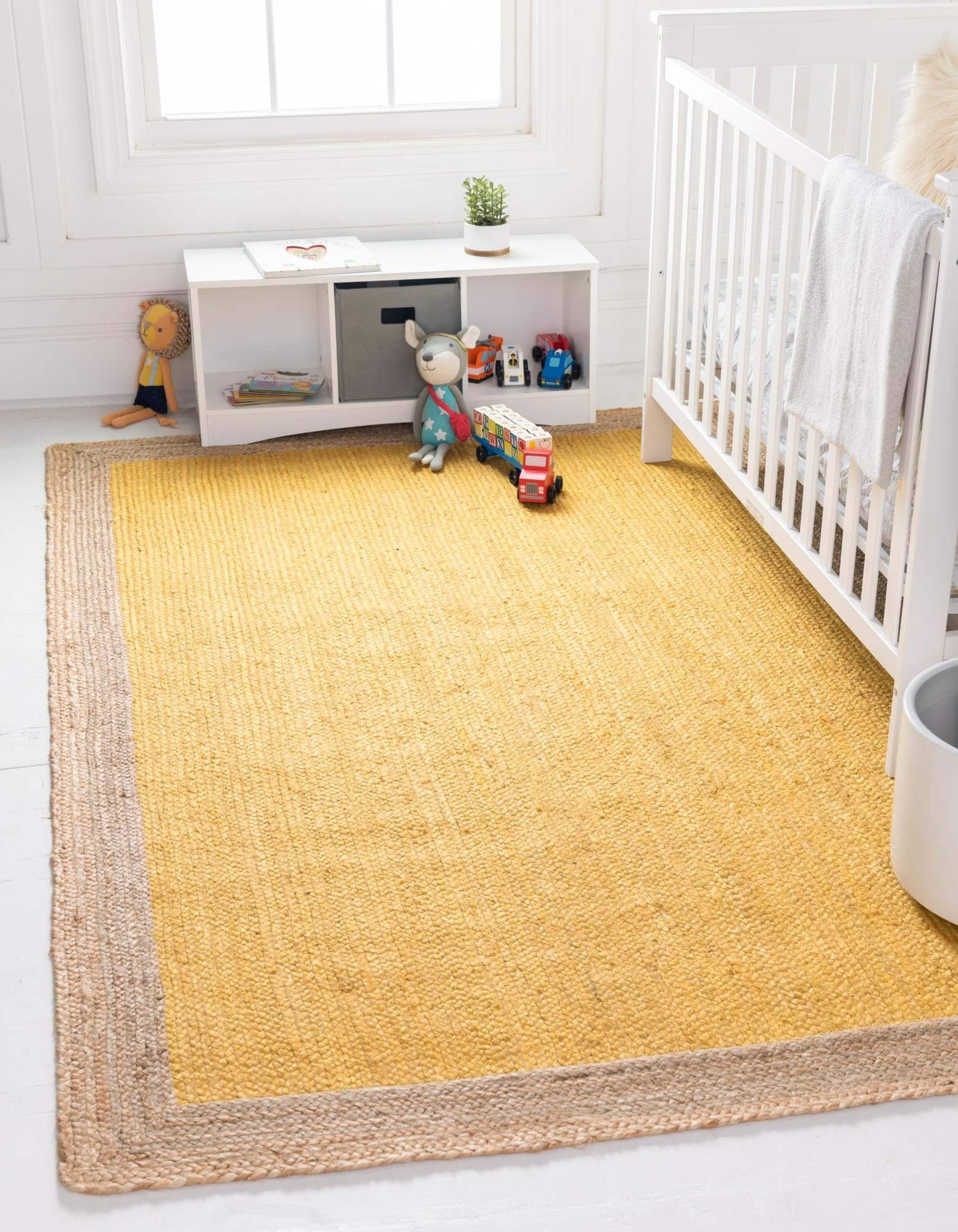 Unique Loom 6' 1 x 9' 0 Goa Braided Jute Rectangle Area Rug