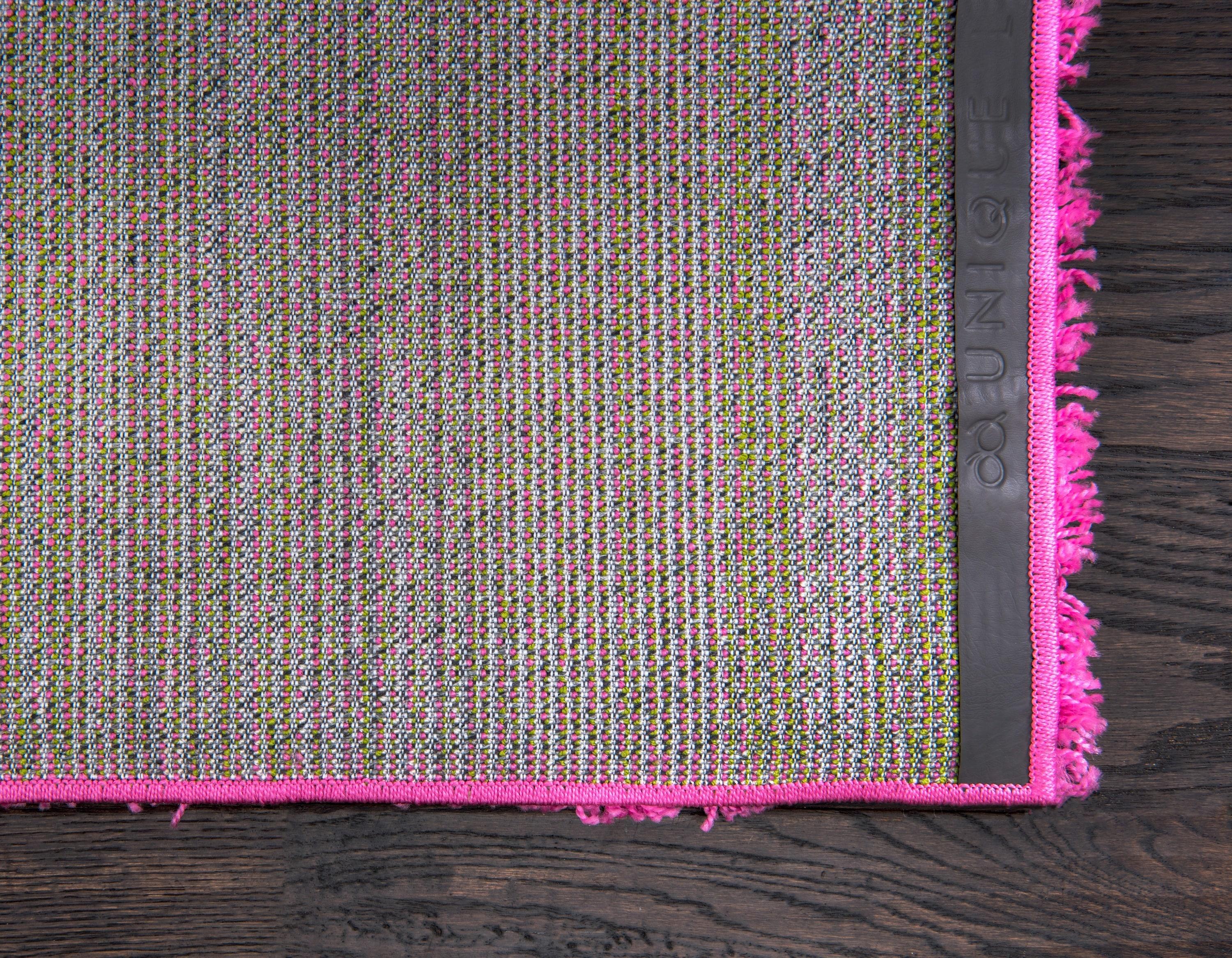 Unique Loom 2' 0 x 3' 1 Solid Shag Taffy Pink Area Rug