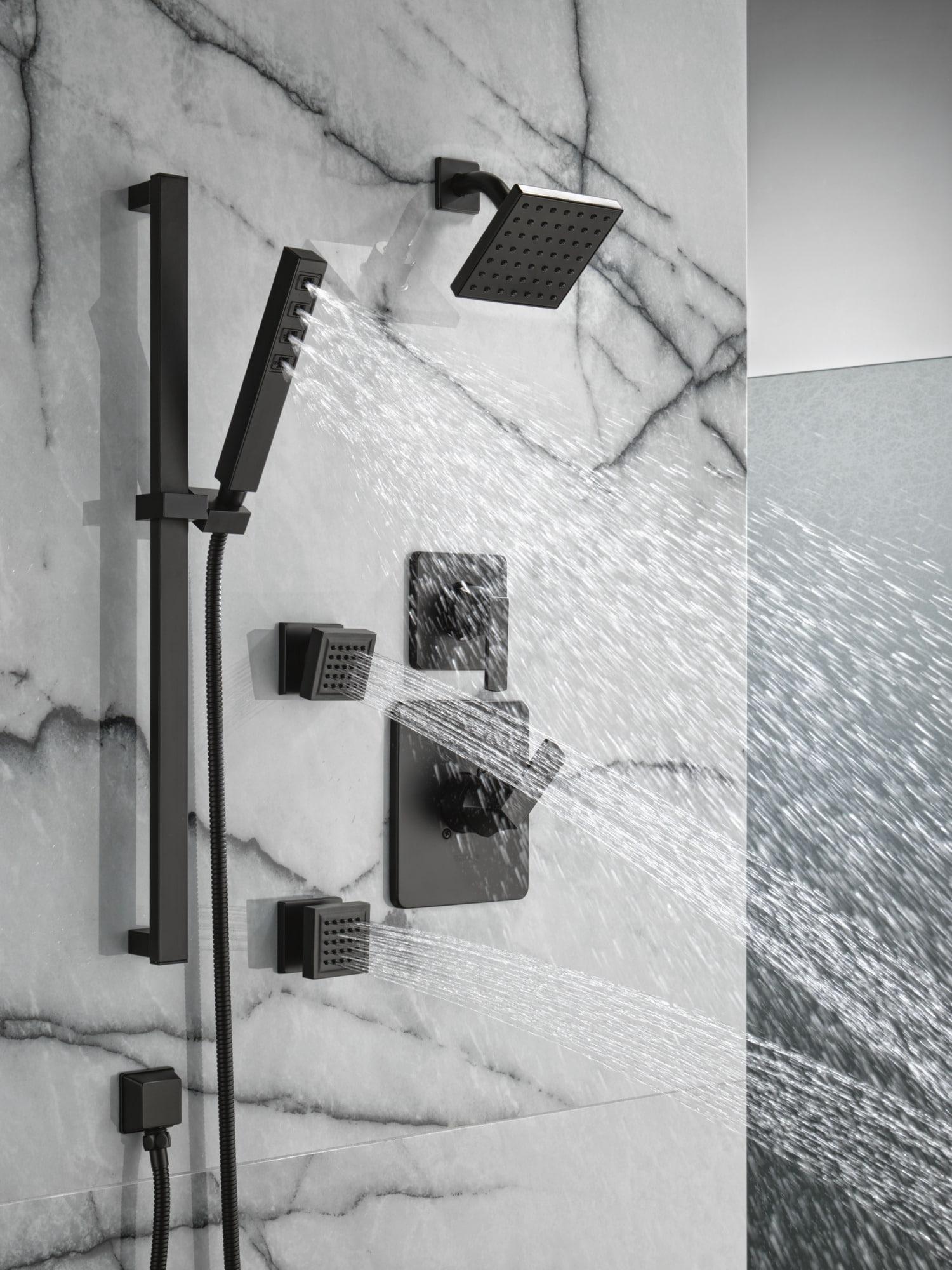 Velum Single-Function Shower Faucet Set, Valve Trim Kit, Shower Head and Handle Set